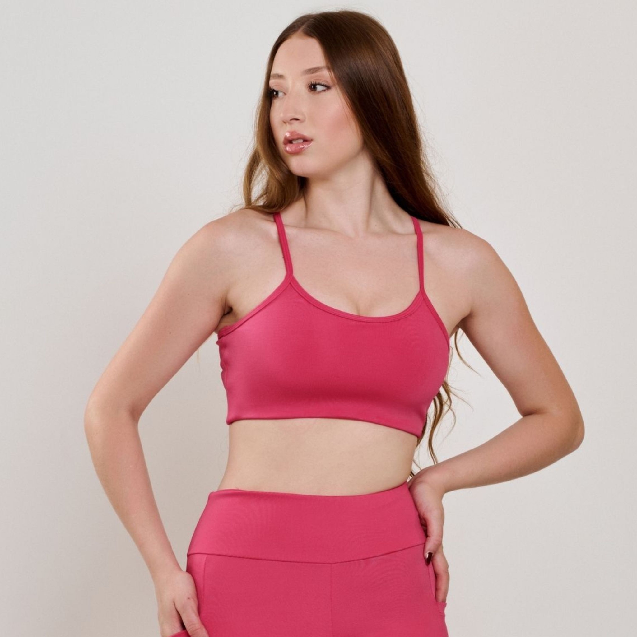 Top com bojo Basic - Rosa P Top com bojo Basic - Rosa P