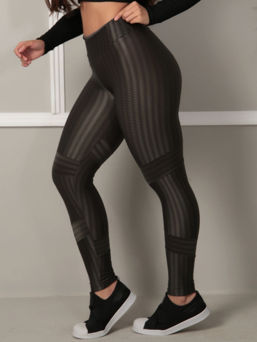 Legging Feminina CalÃ§a Cirre Tratorada CalÃ§a Cirre Com Detalhe