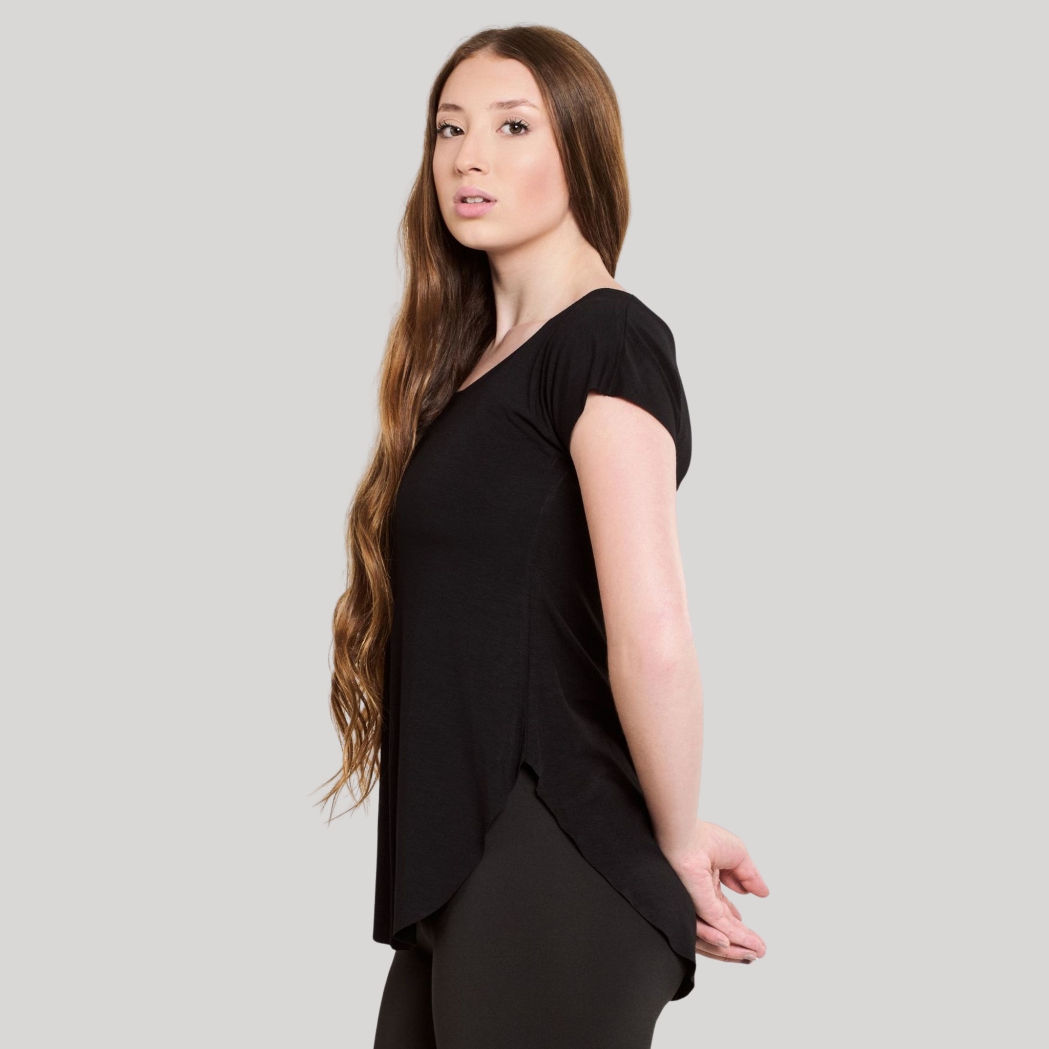 Blusa Barra Arredondada Tapa BumBum Fitness - Preto G Blusa Barra Arredondada Tapa BumBum Fitness - Preto G