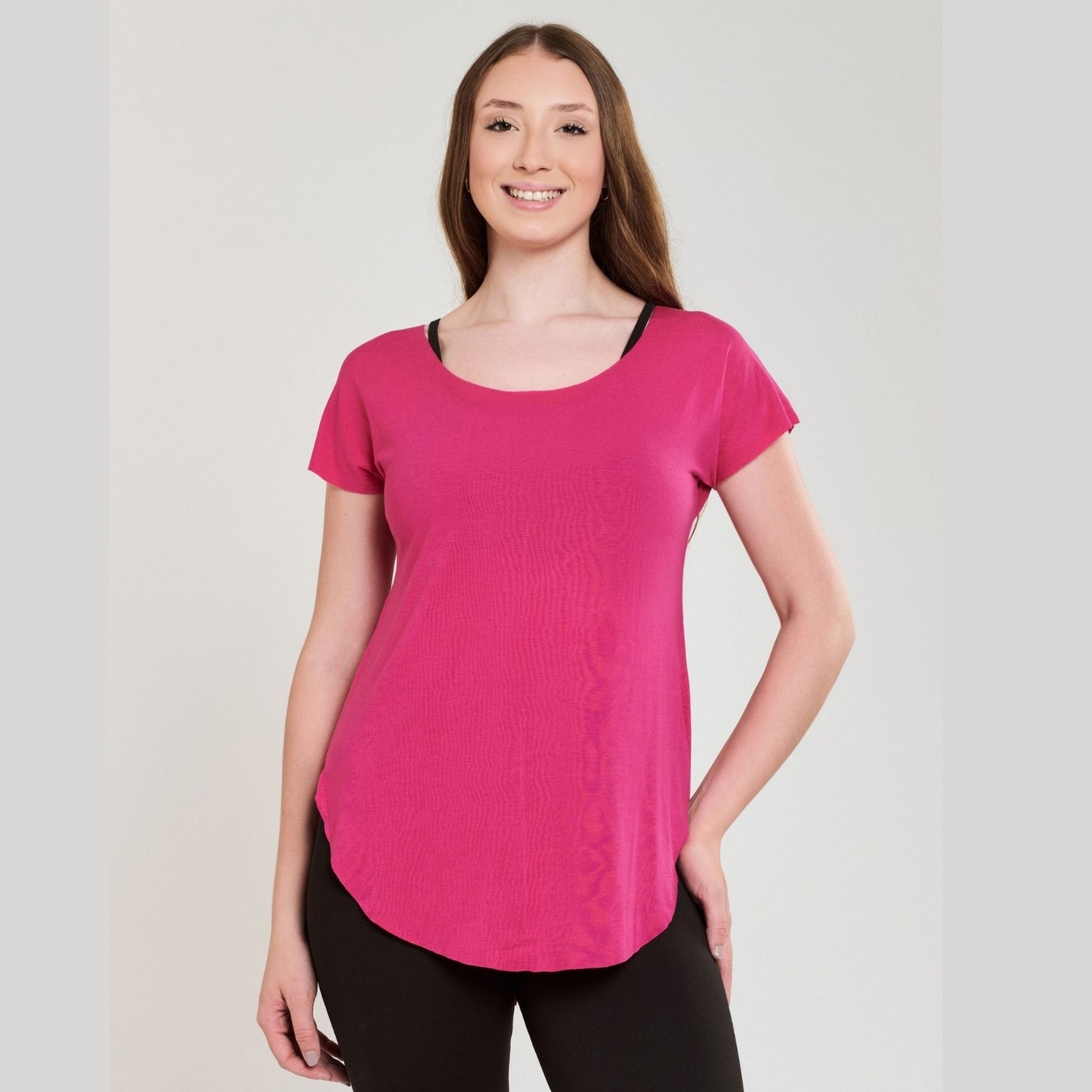 Blusa Barra Arredondada Tapa BumBum Fitness
