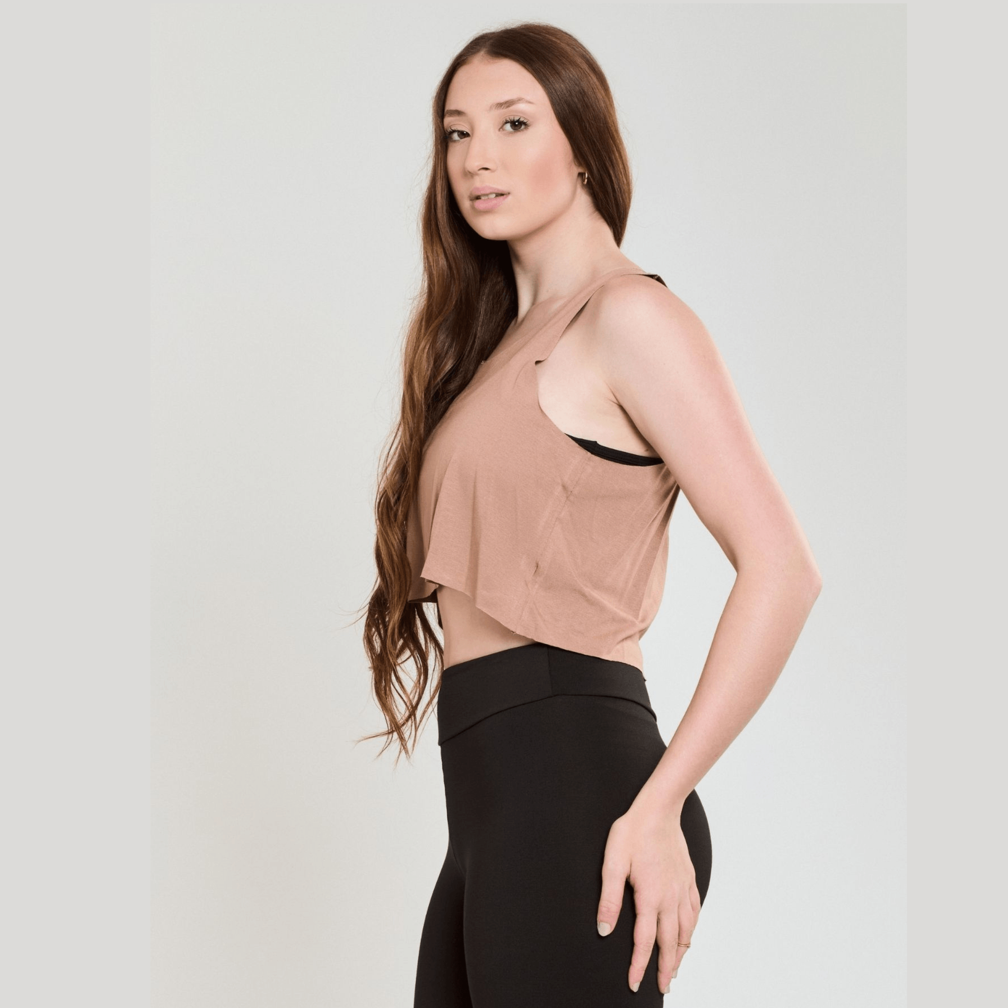 Cropped Regata Corte a Fio Feminina Fitness