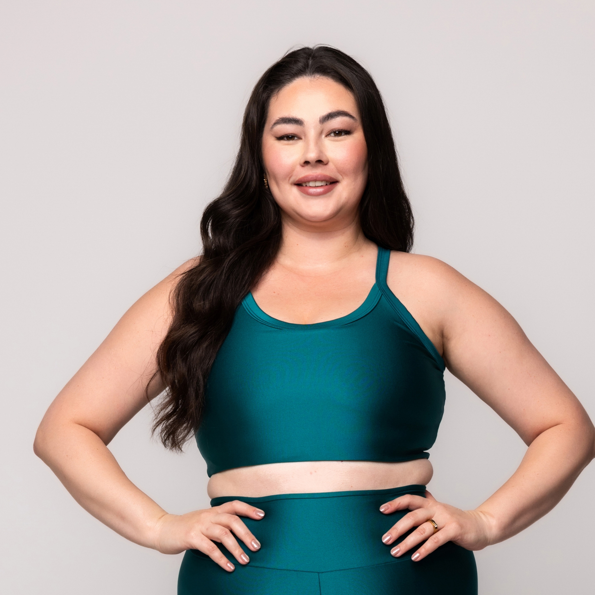 Top Brilhoso Feminino Fitness Plus size