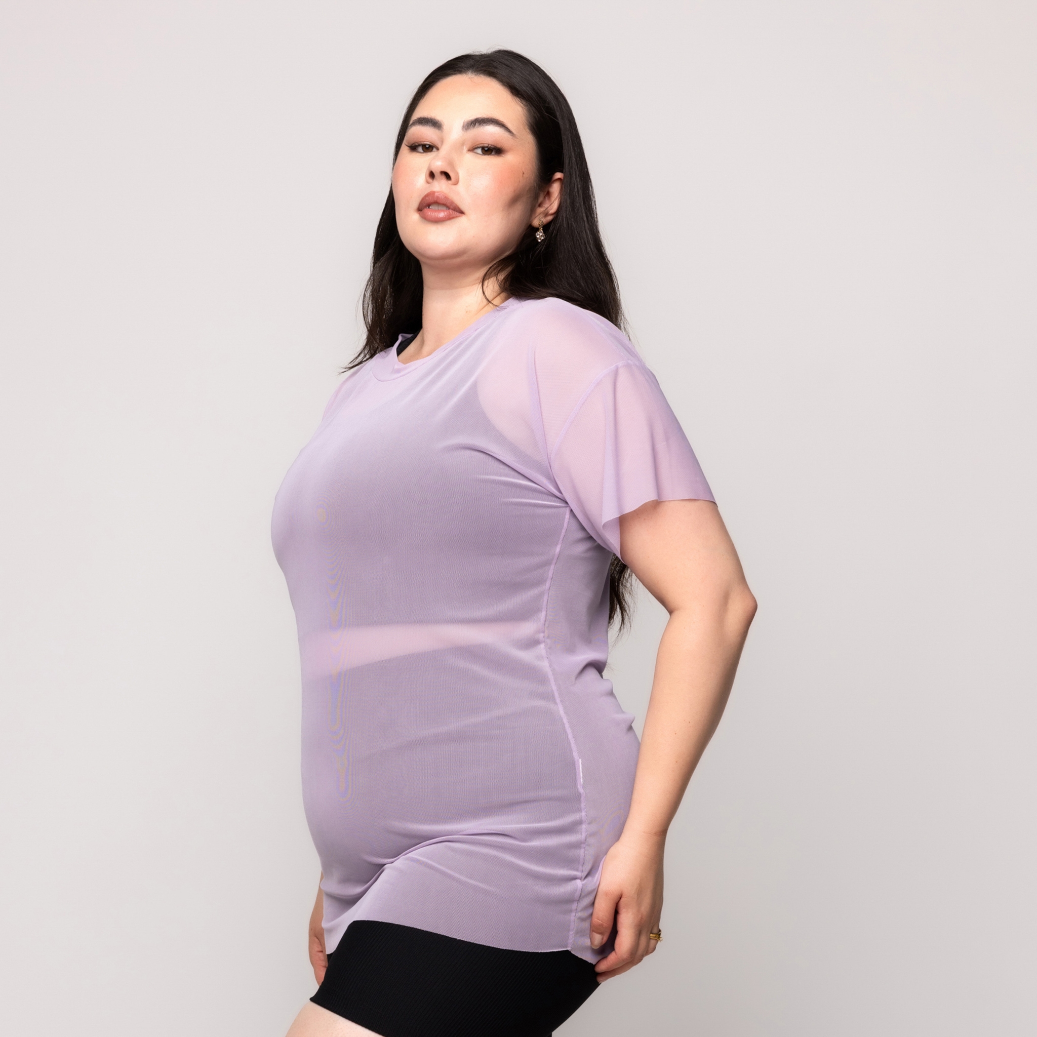 Blusa de tule Plus Size