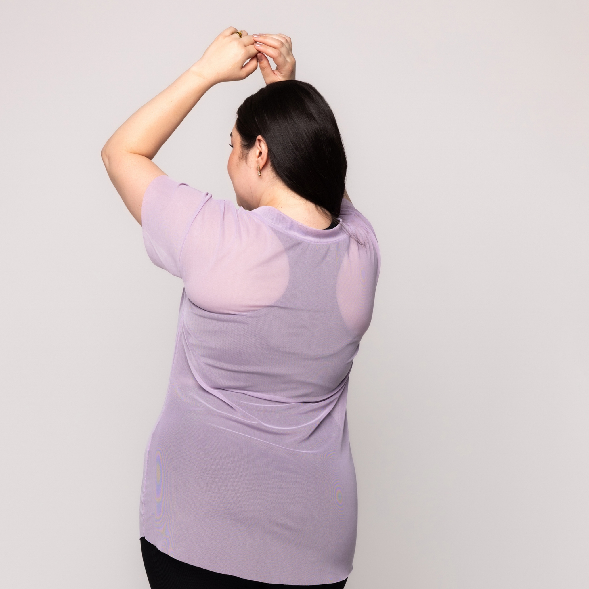 Blusa de tule Plus Size