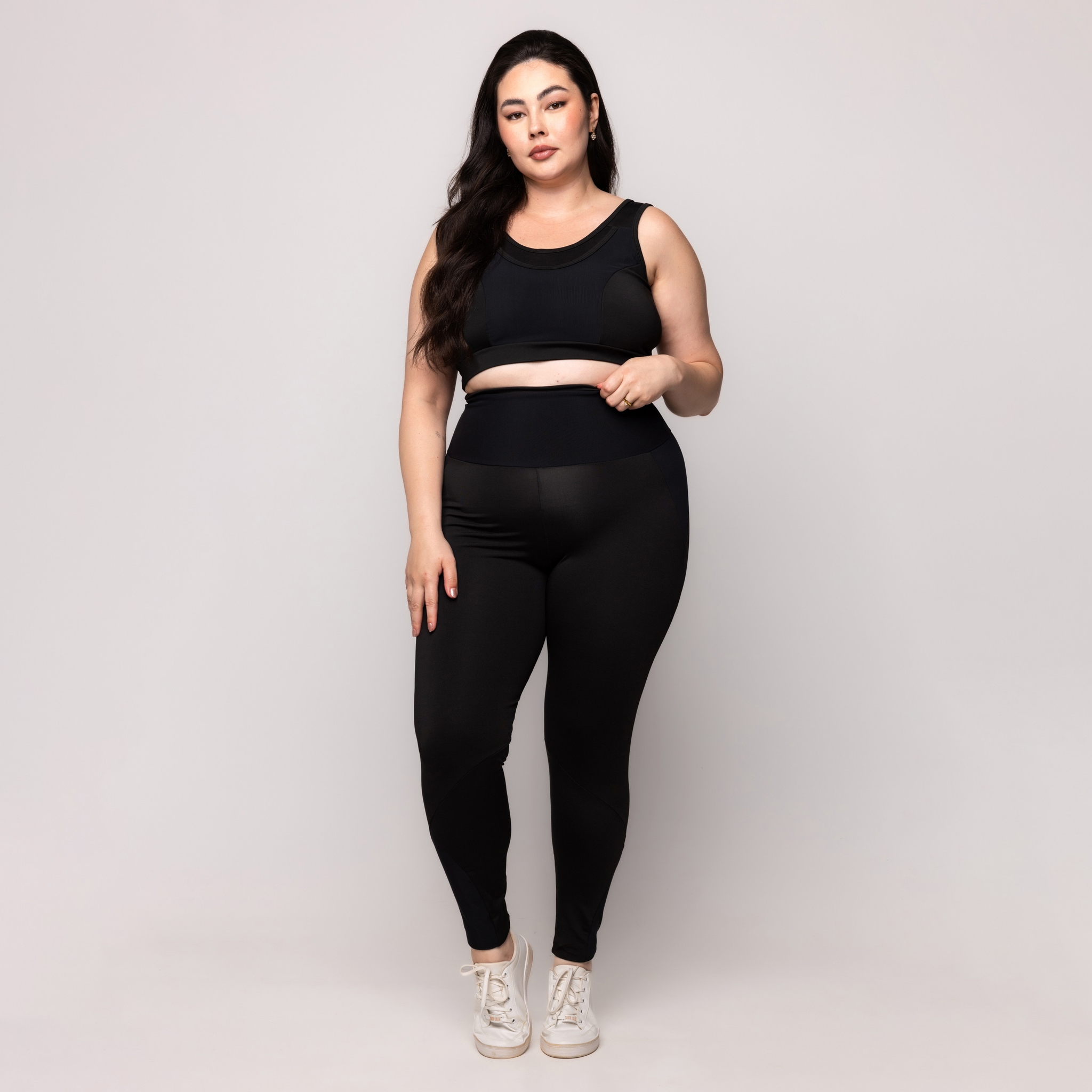Calça Legging Tule Plus Size
