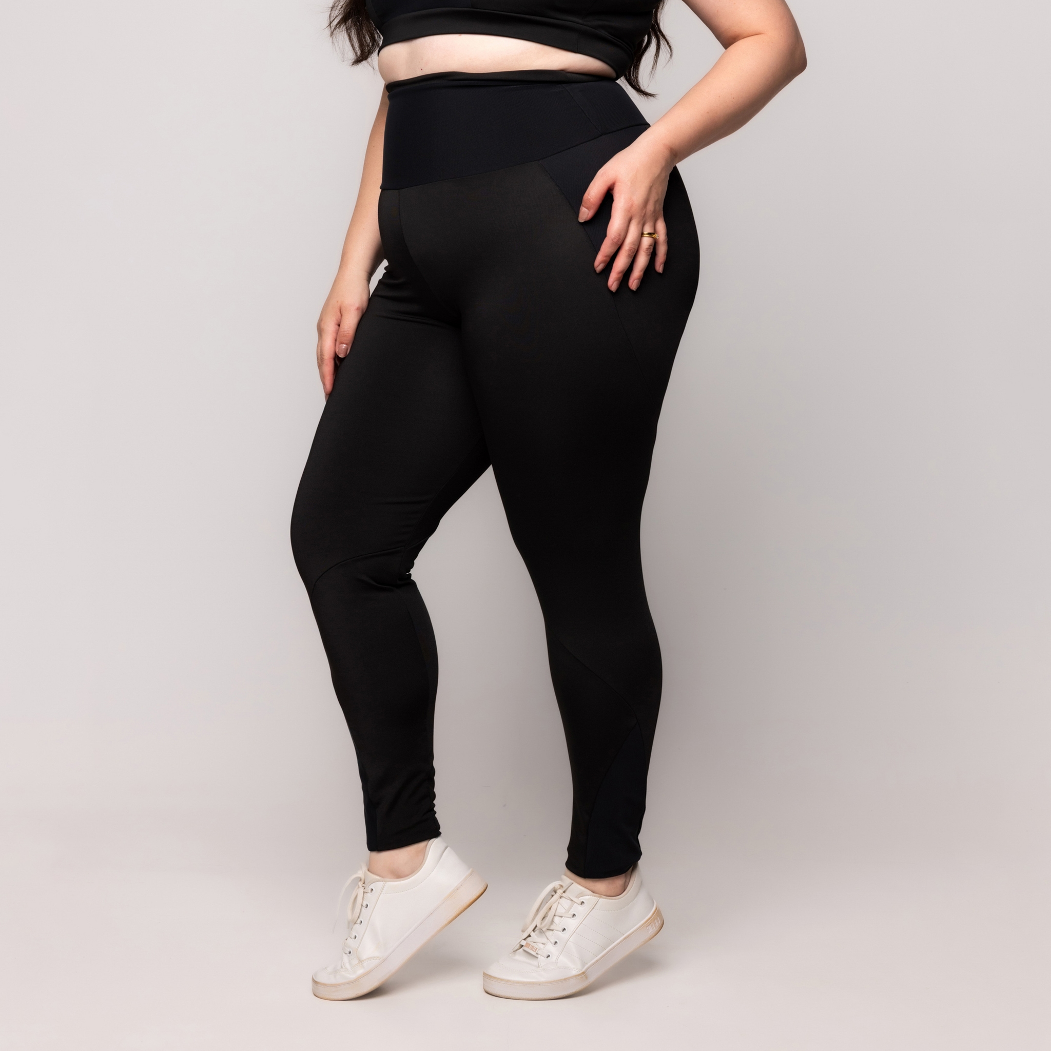Calça Legging Tule Plus Size