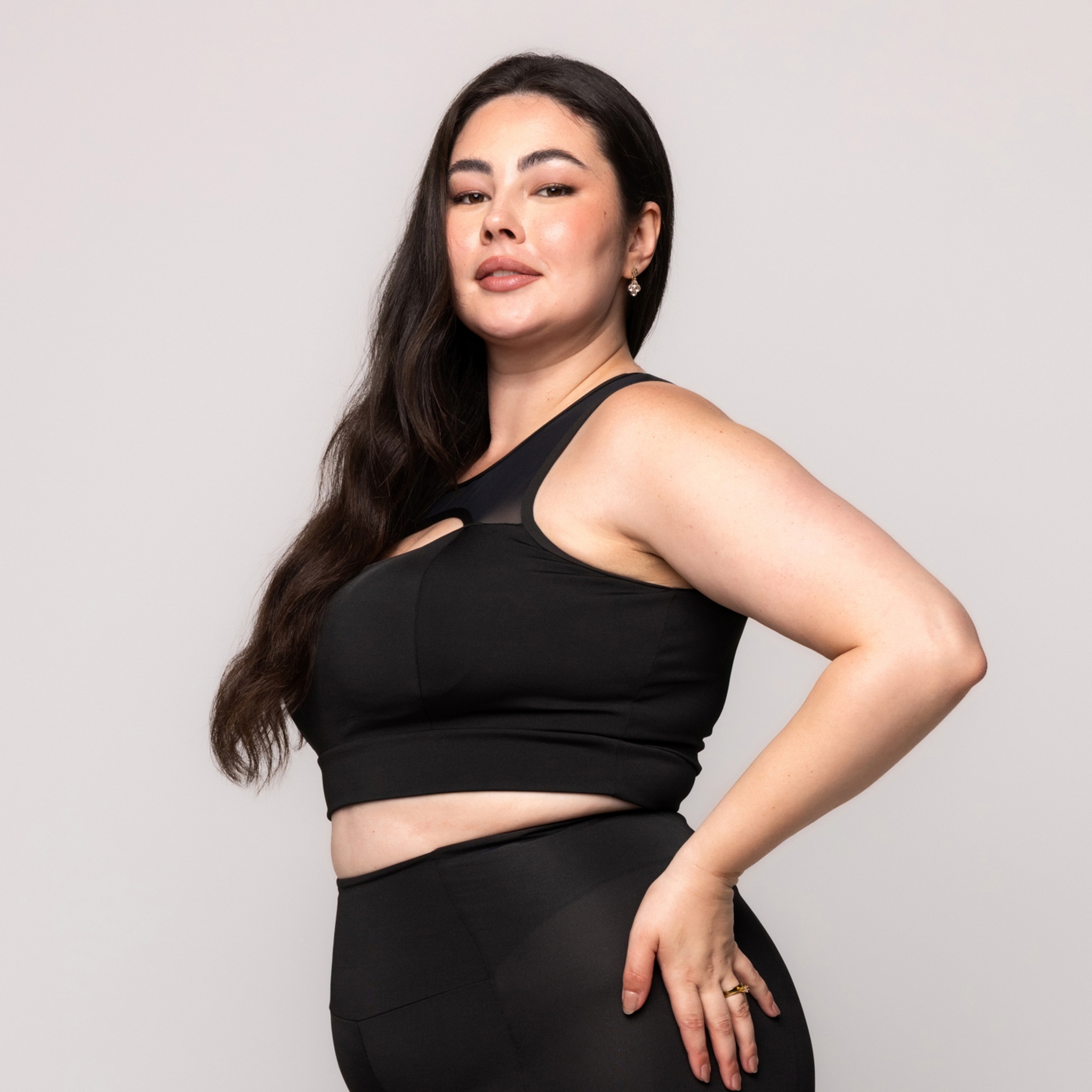 Top Feminino Fitness Plus size com bojo