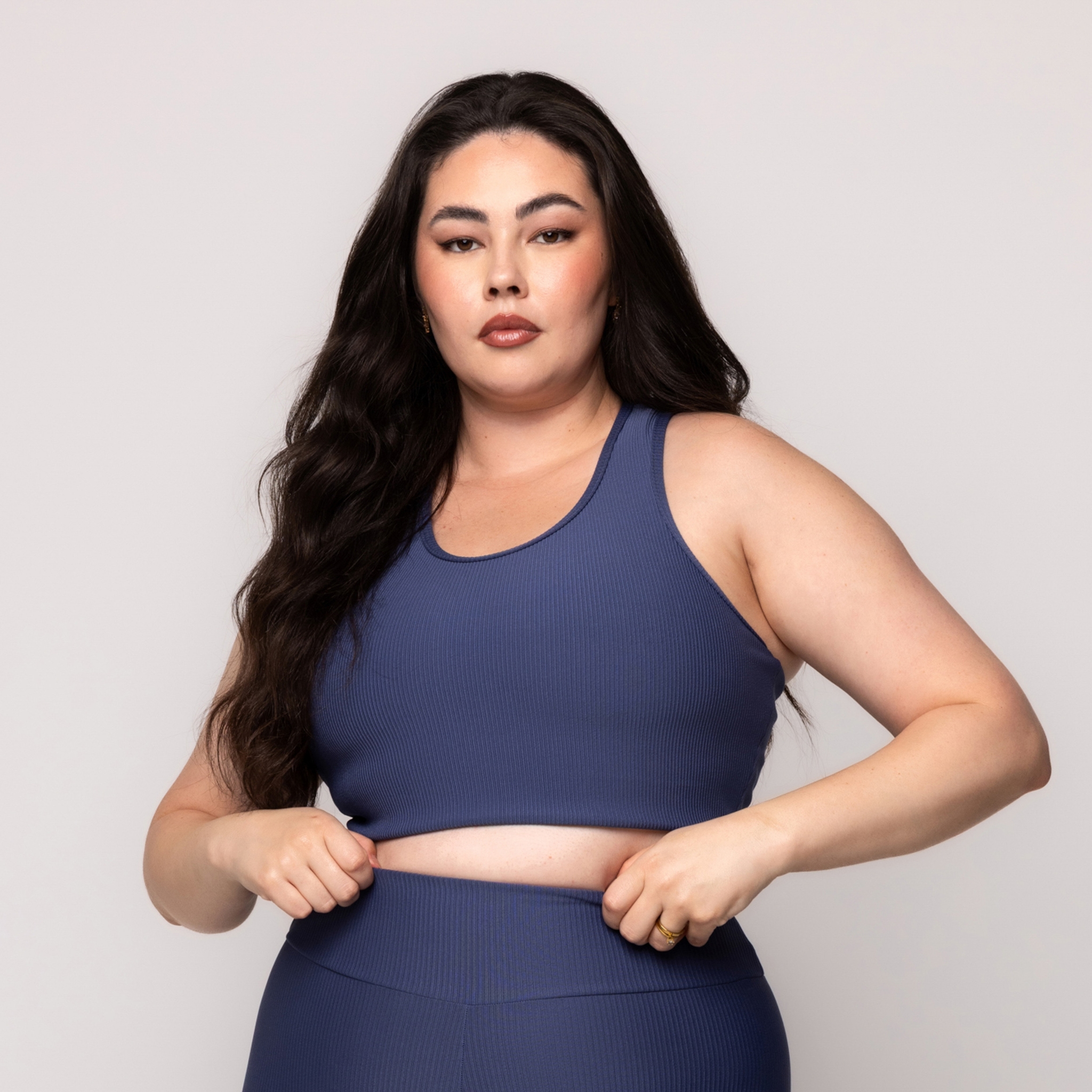 Top Canelado Fitness Plus Size