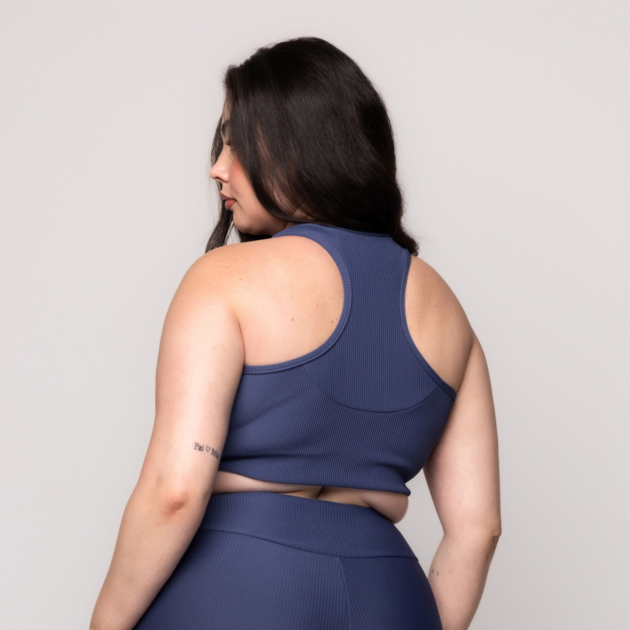 Top Canelado Fitness Plus Size