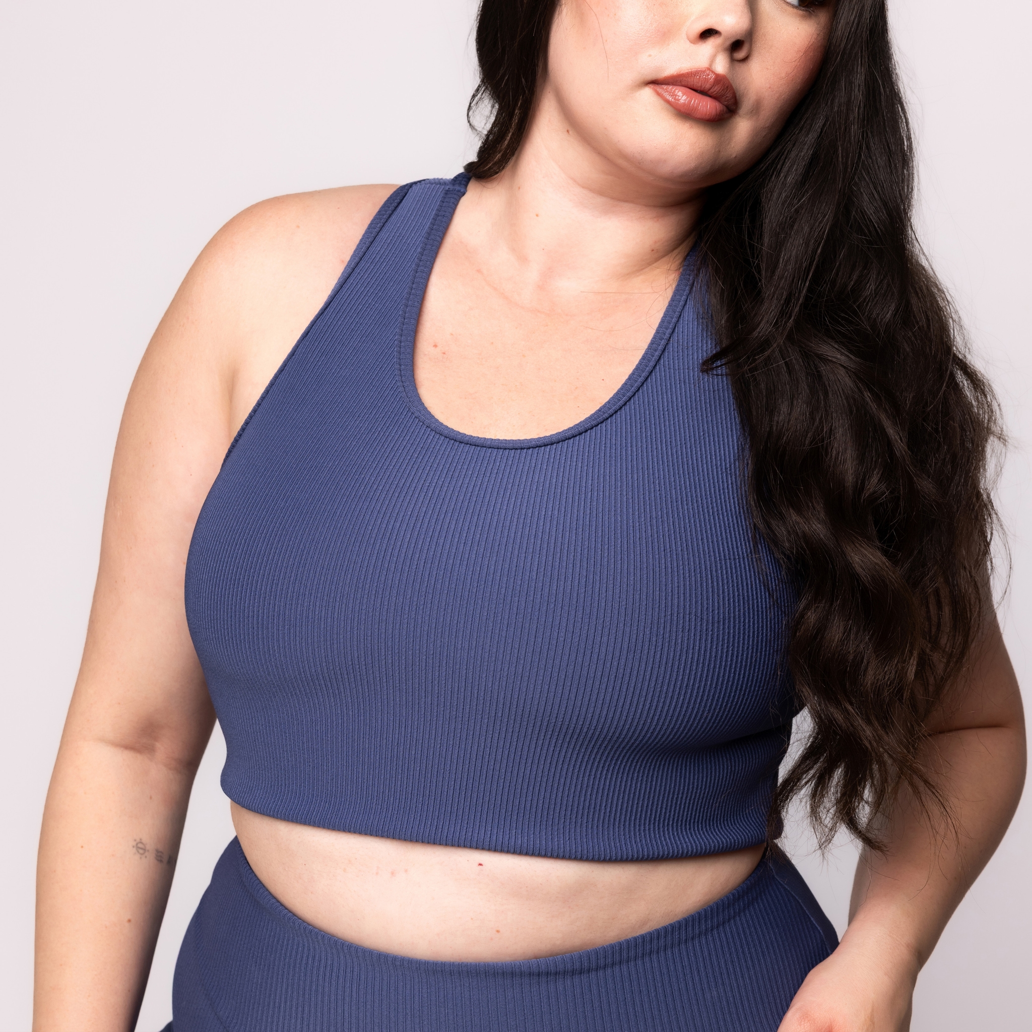 Top Canelado Fitness Plus Size