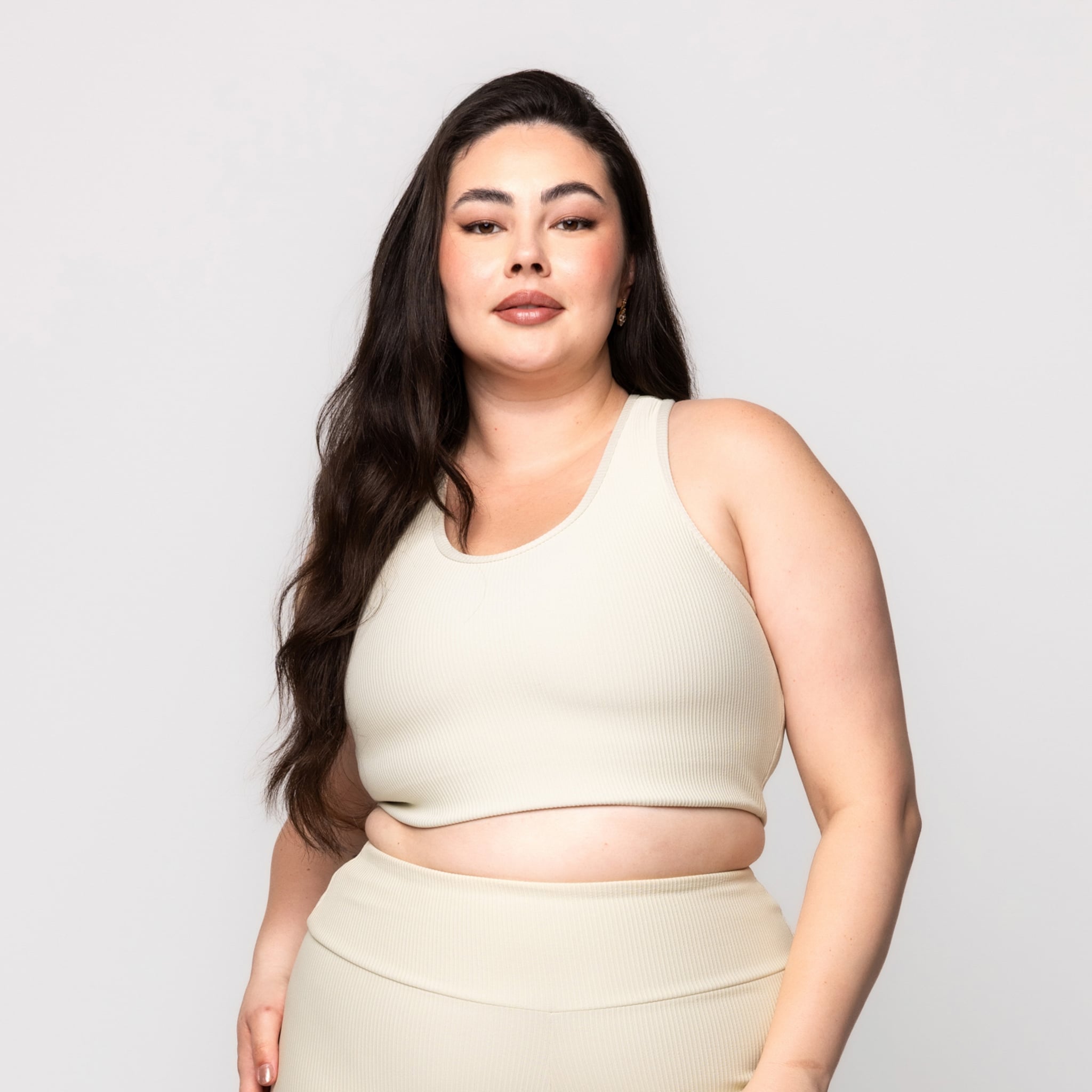 Top Canelado Fitness Plus Size