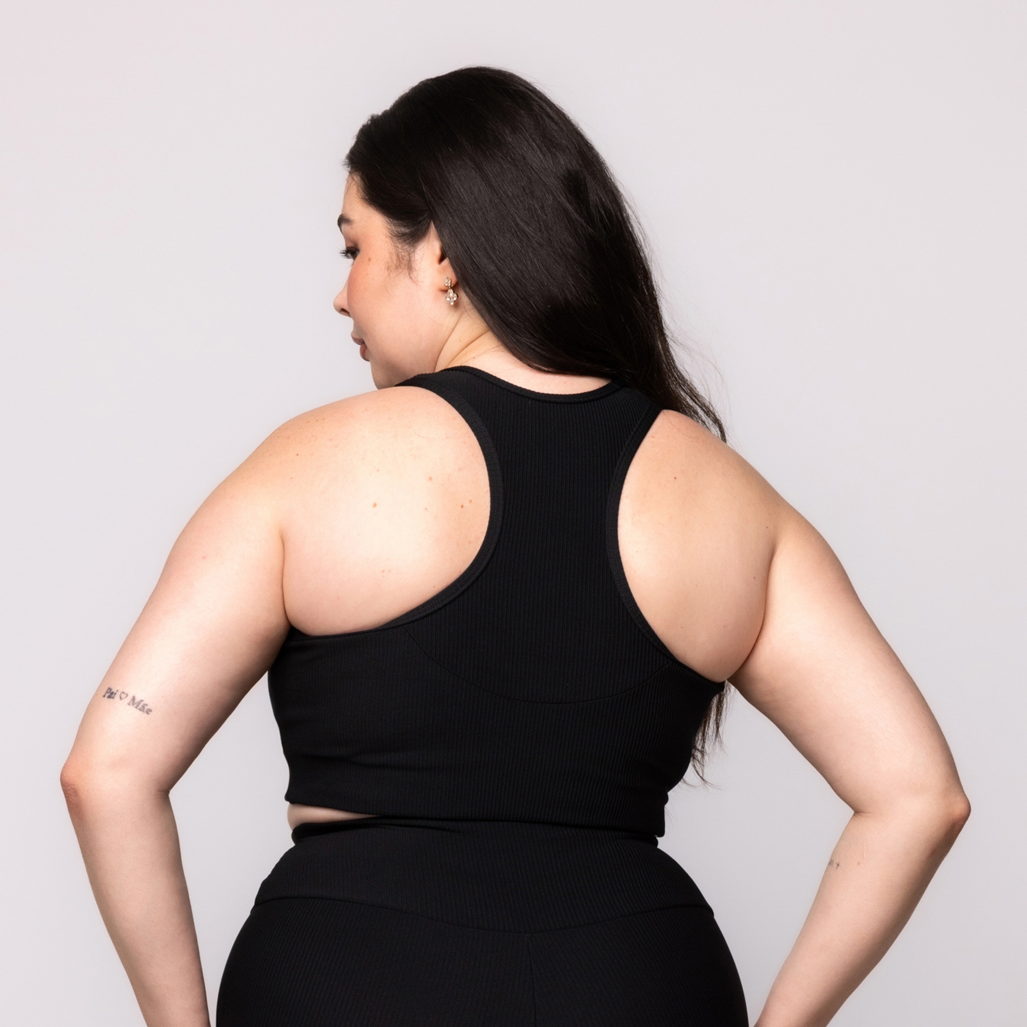 Top Canelado Fitness Plus Size