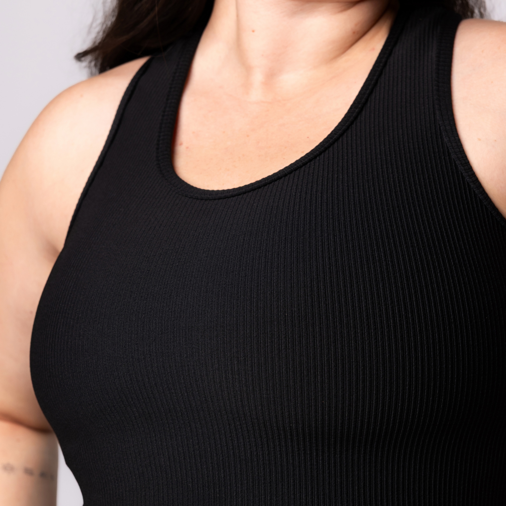 Top Canelado Fitness Plus Size