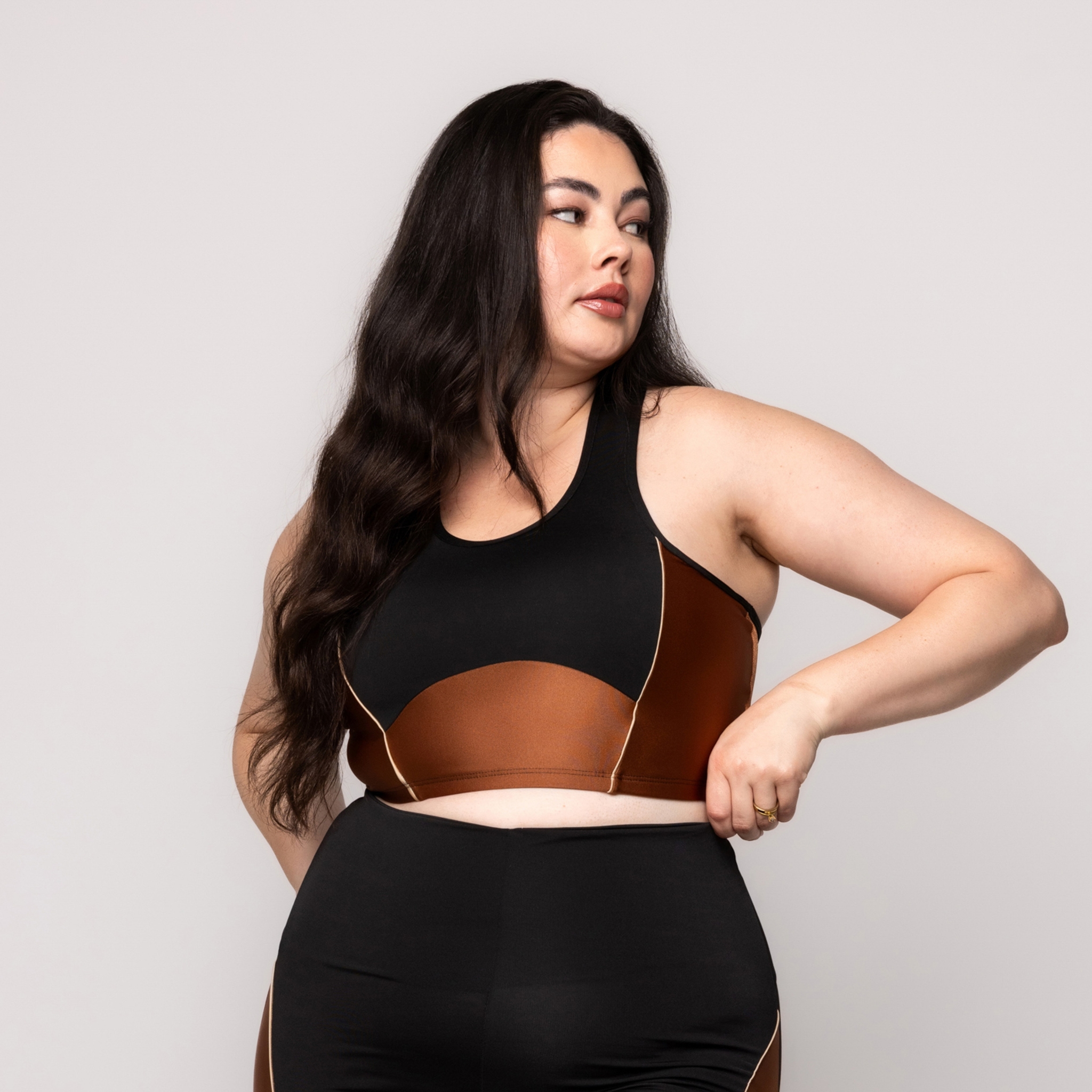 Top Fitness Sem bojo Plus Size