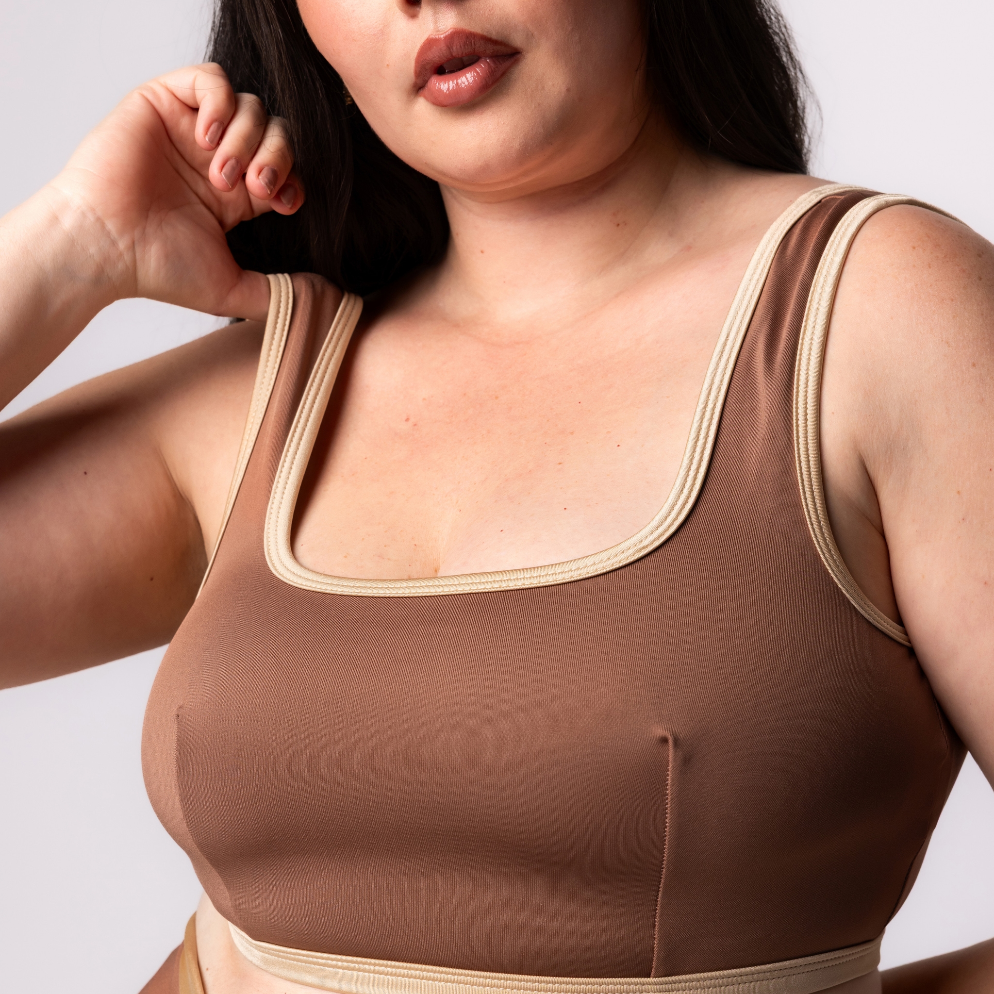 Top Fitness Sem bojo Plus Size