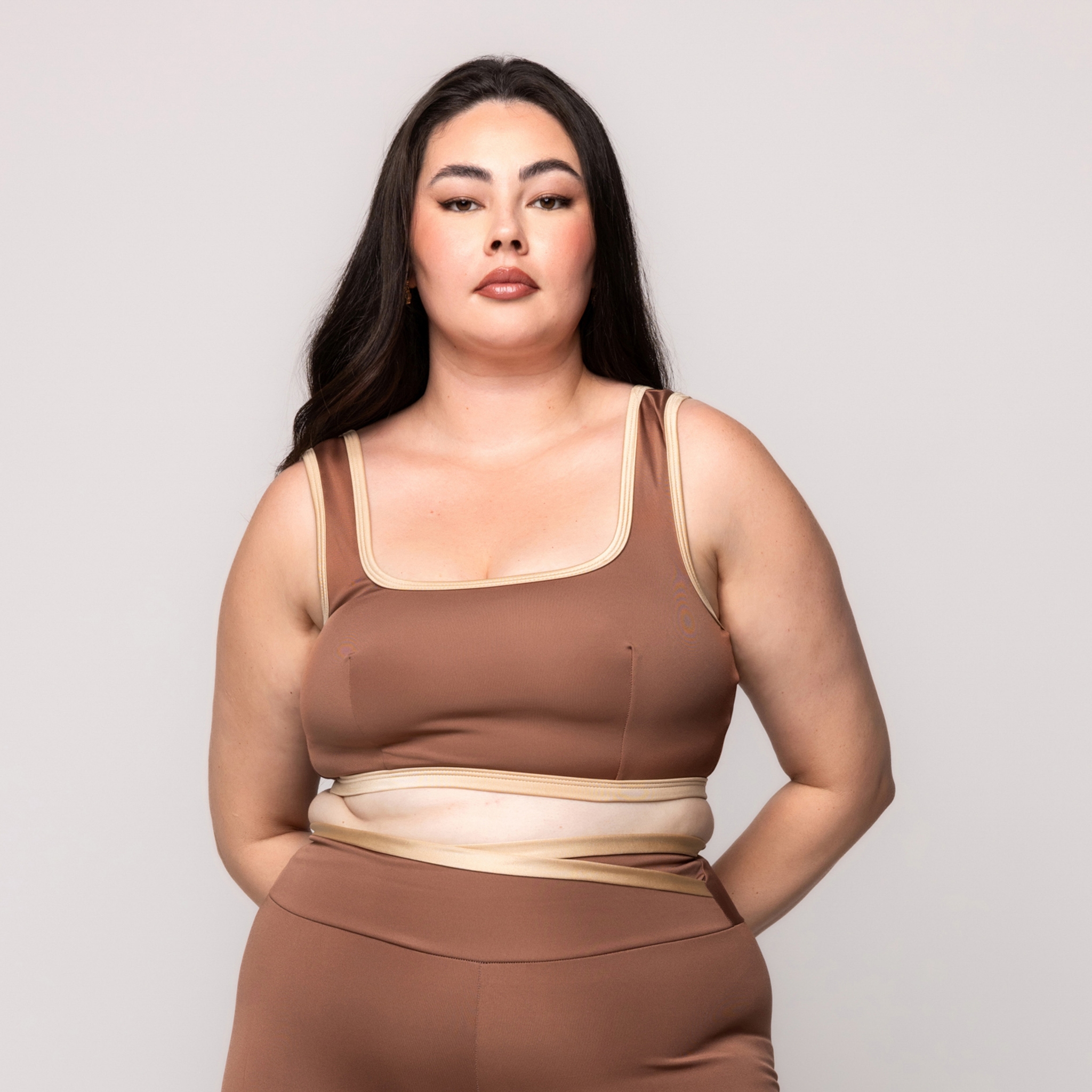 Top Fitness Sem bojo Plus Size