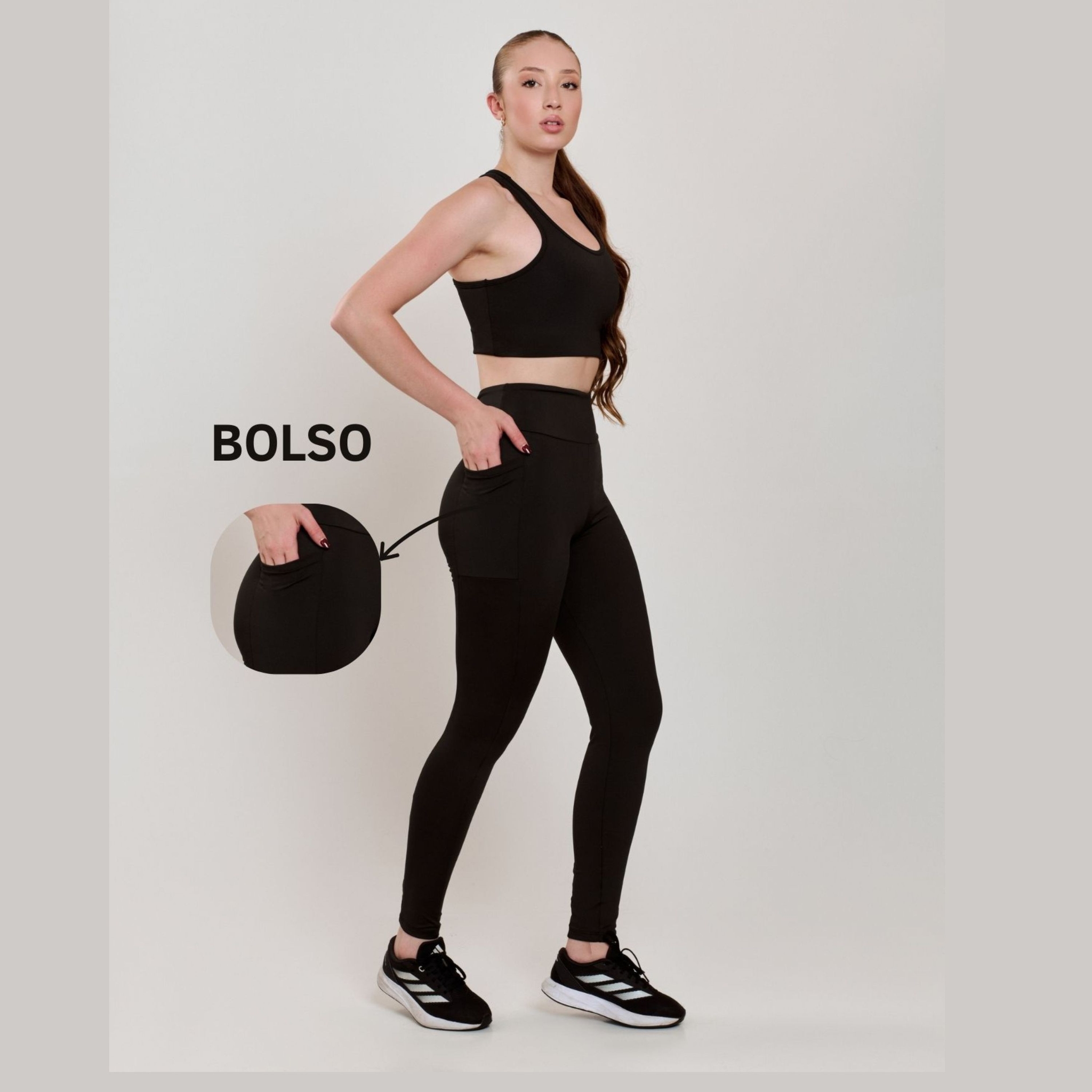 Calça Legging com Bolso