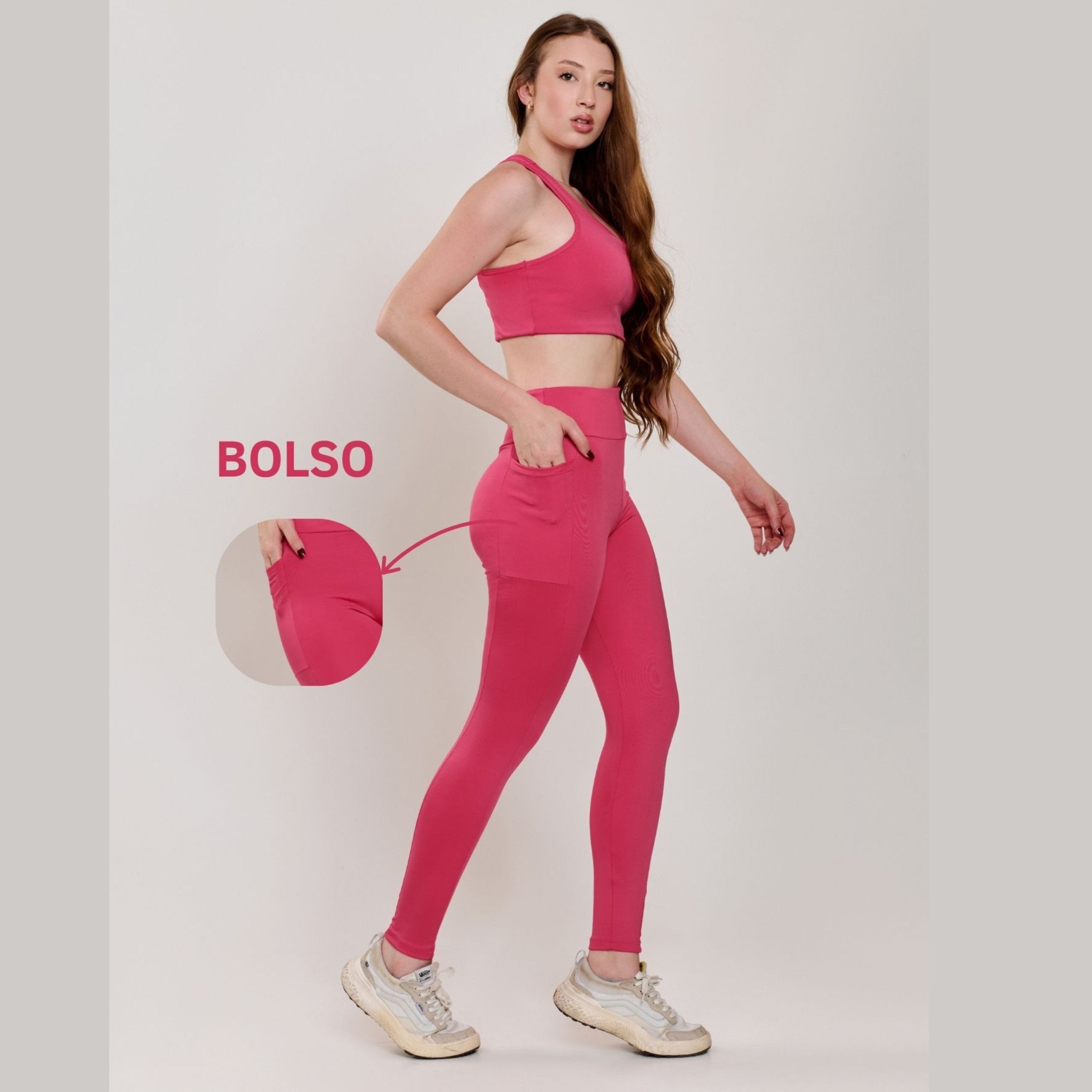 Calça Legging com Bolso