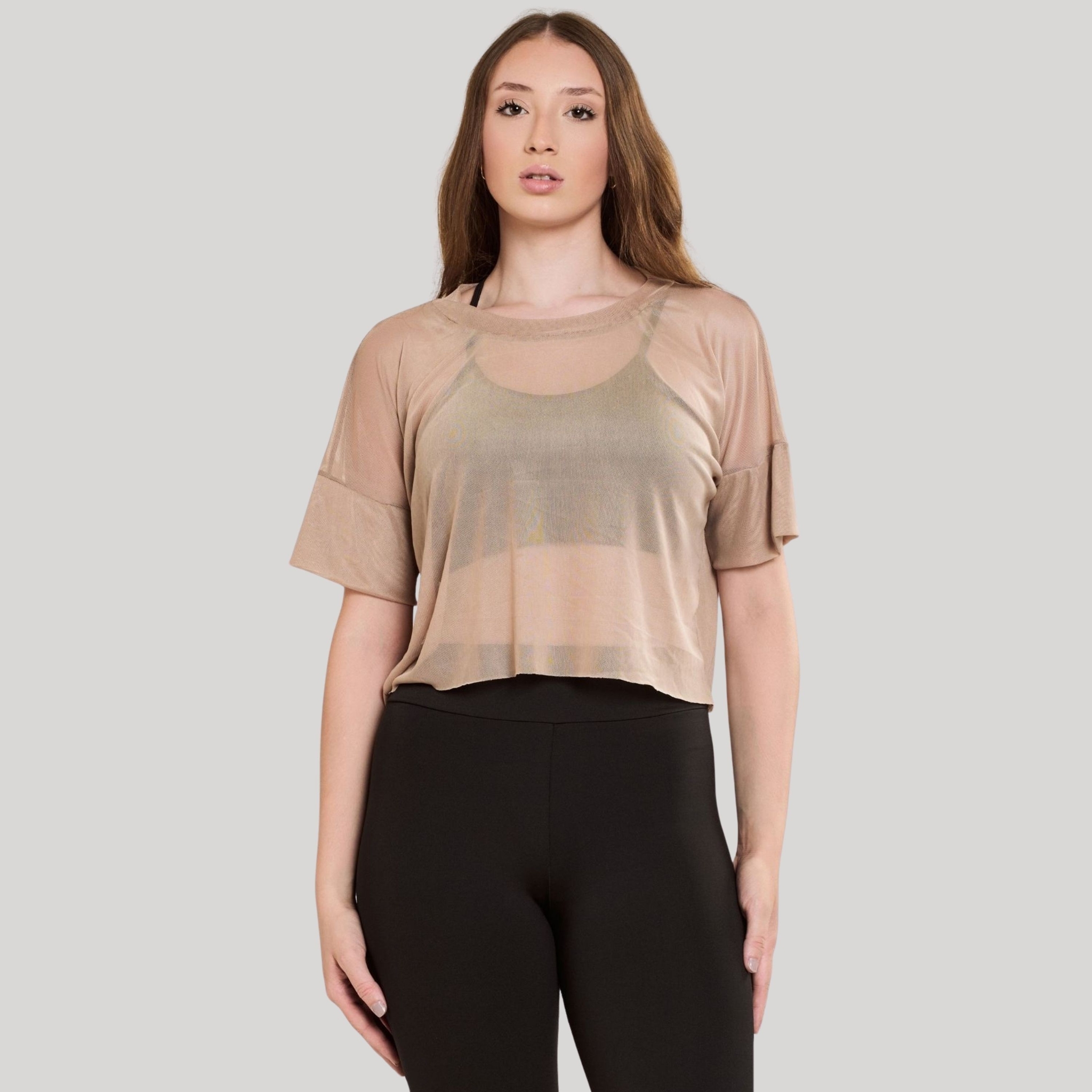 Cropped De Tule - Bege G Cropped De Tule - Bege G