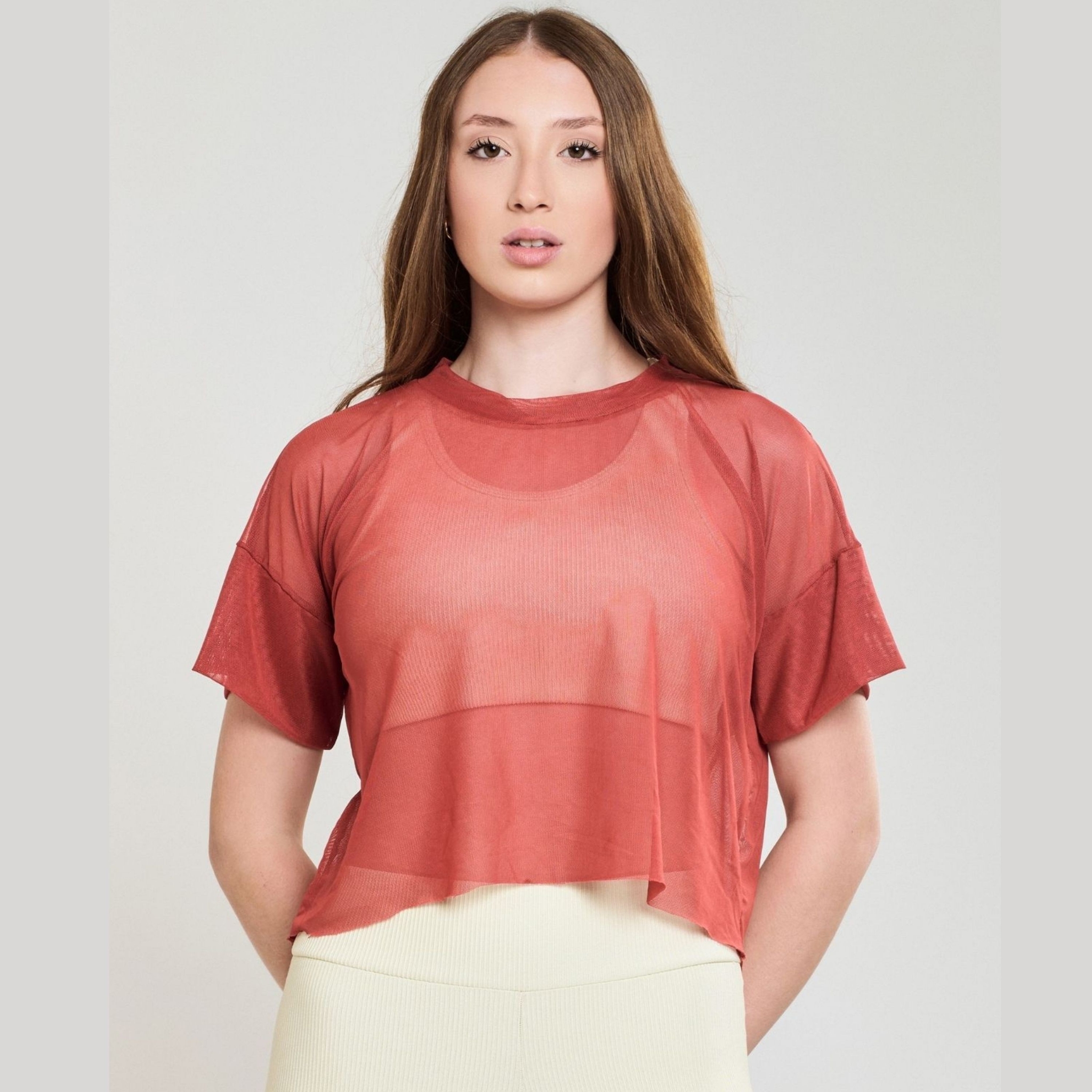 Cropped De Tule - Terracota G Cropped De Tule - Terracota G