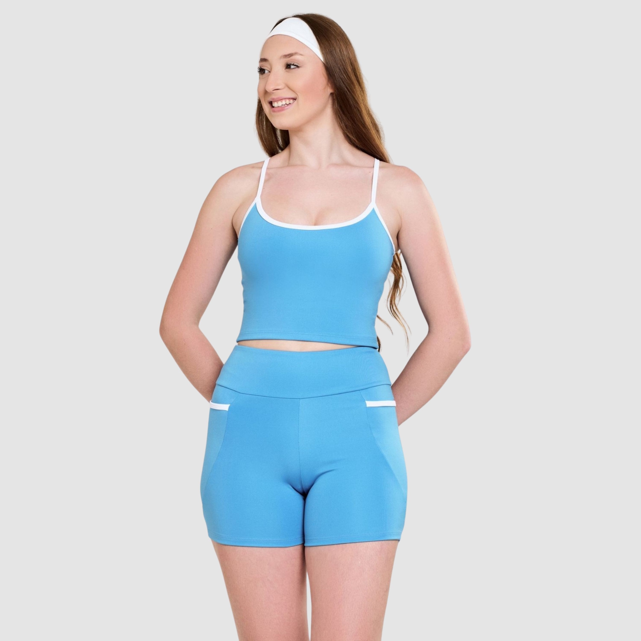 Bermuda com Bolso Fitness Feminina Zero Transparência