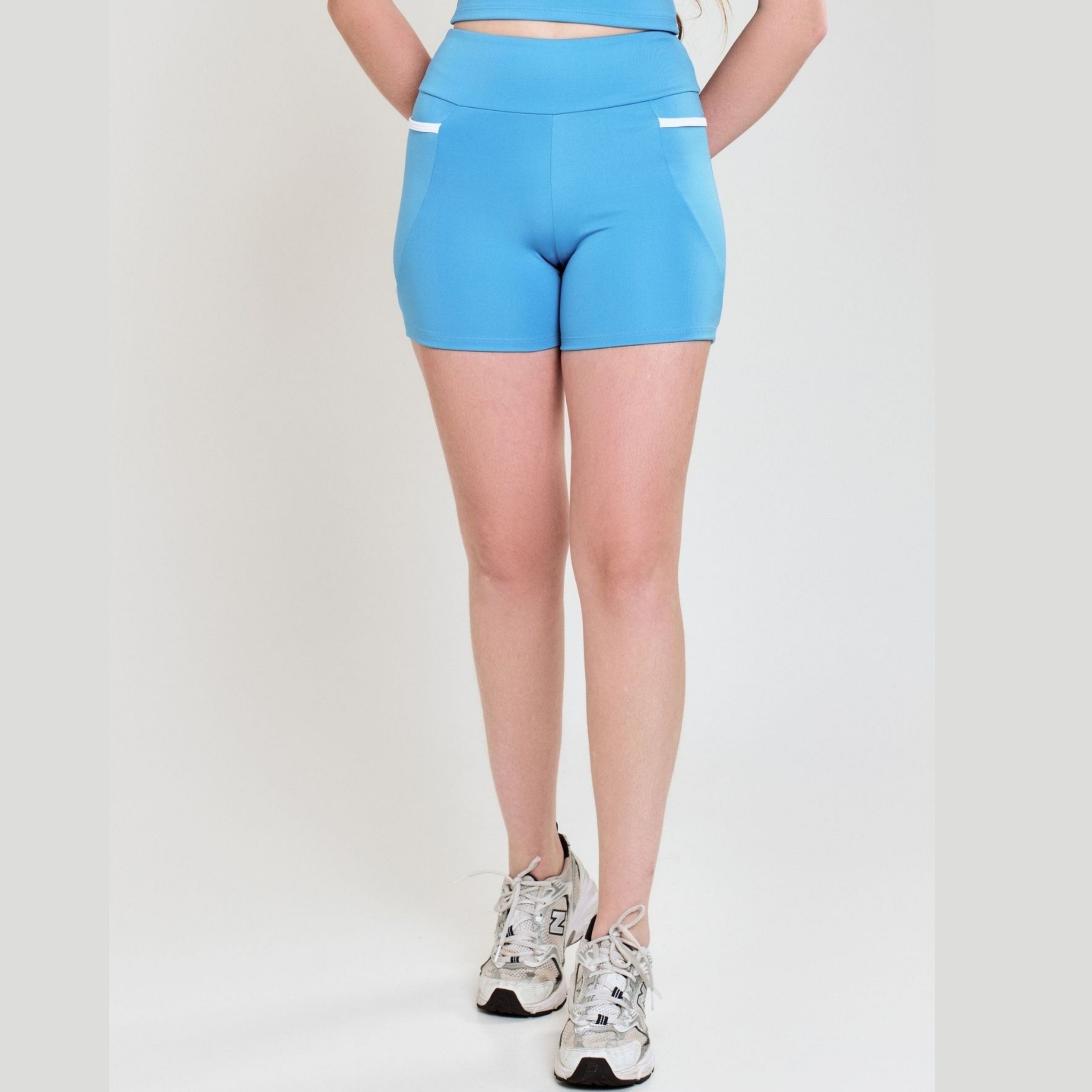 Bermuda com Bolso Fitness Feminina Zero Transparência