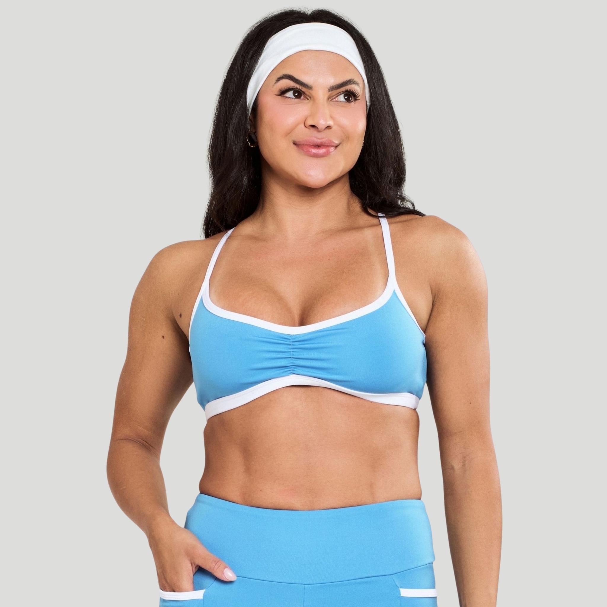 Top Fitness Feminino - Azul G Top Fitness Feminino - Azul G