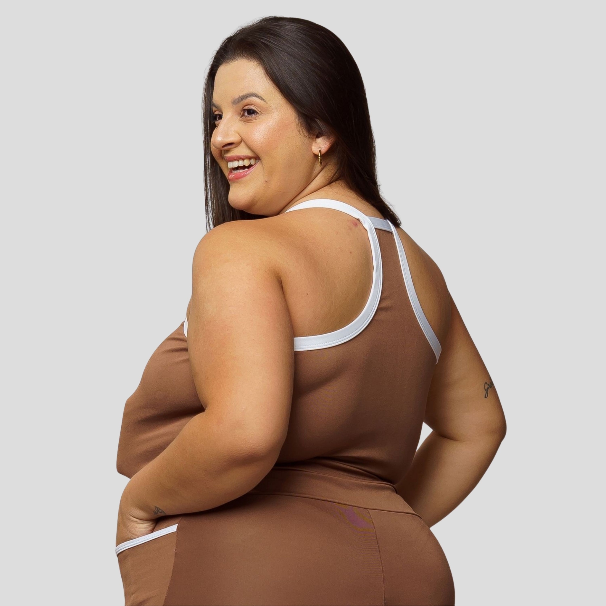 Cropped Top Fitness Plus Size Feminino