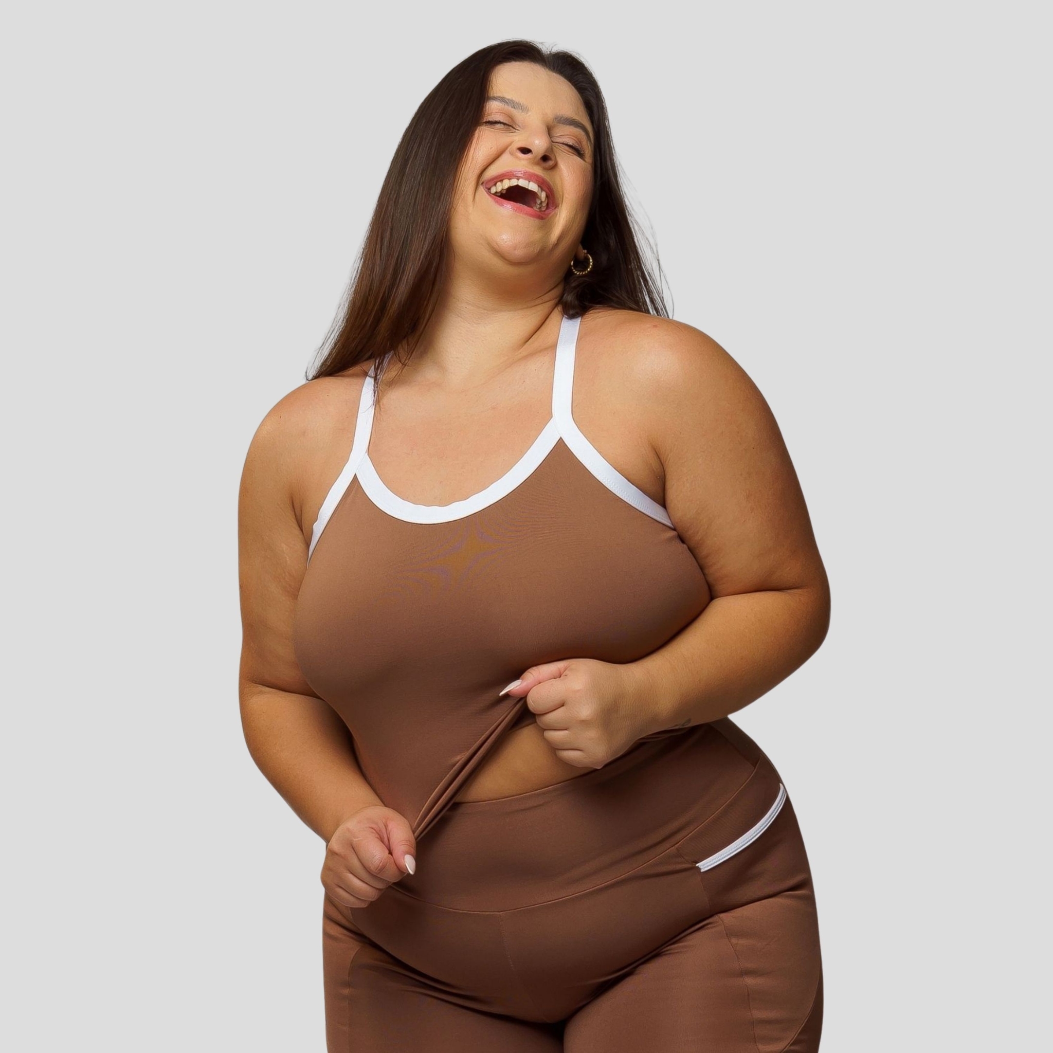 Cropped Top Fitness Plus Size Feminino
