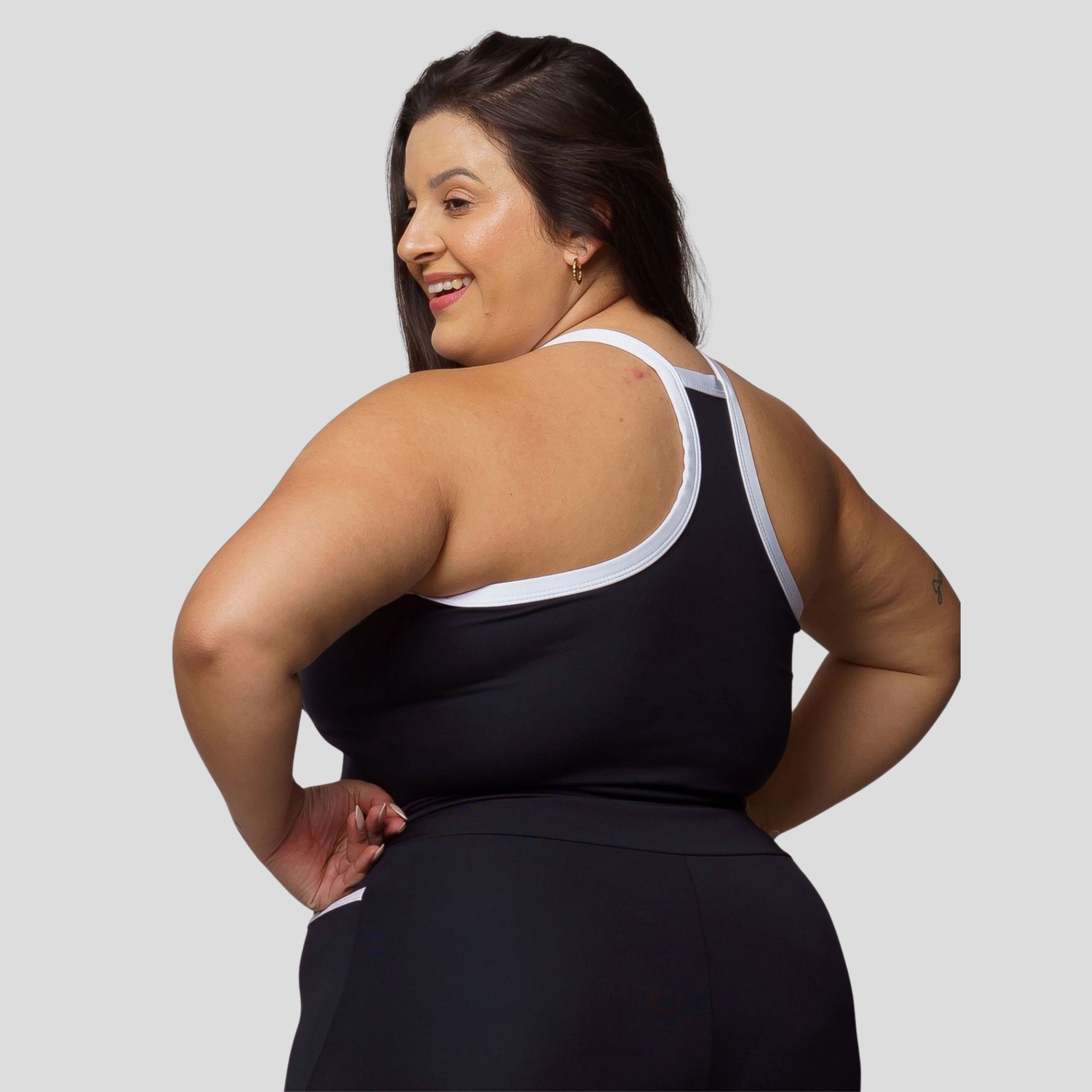 Cropped Top Fitness Plus Size Feminino