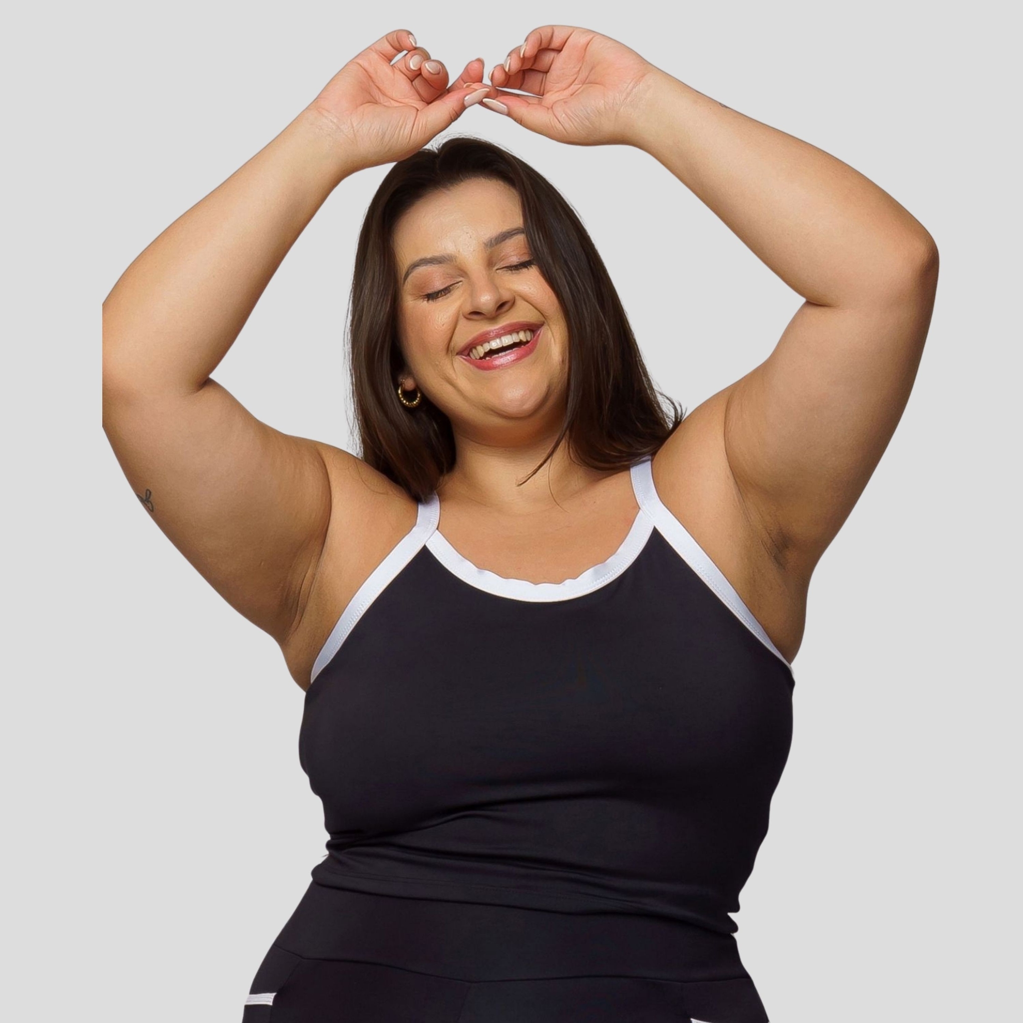Cropped Top Fitness Plus Size Feminino