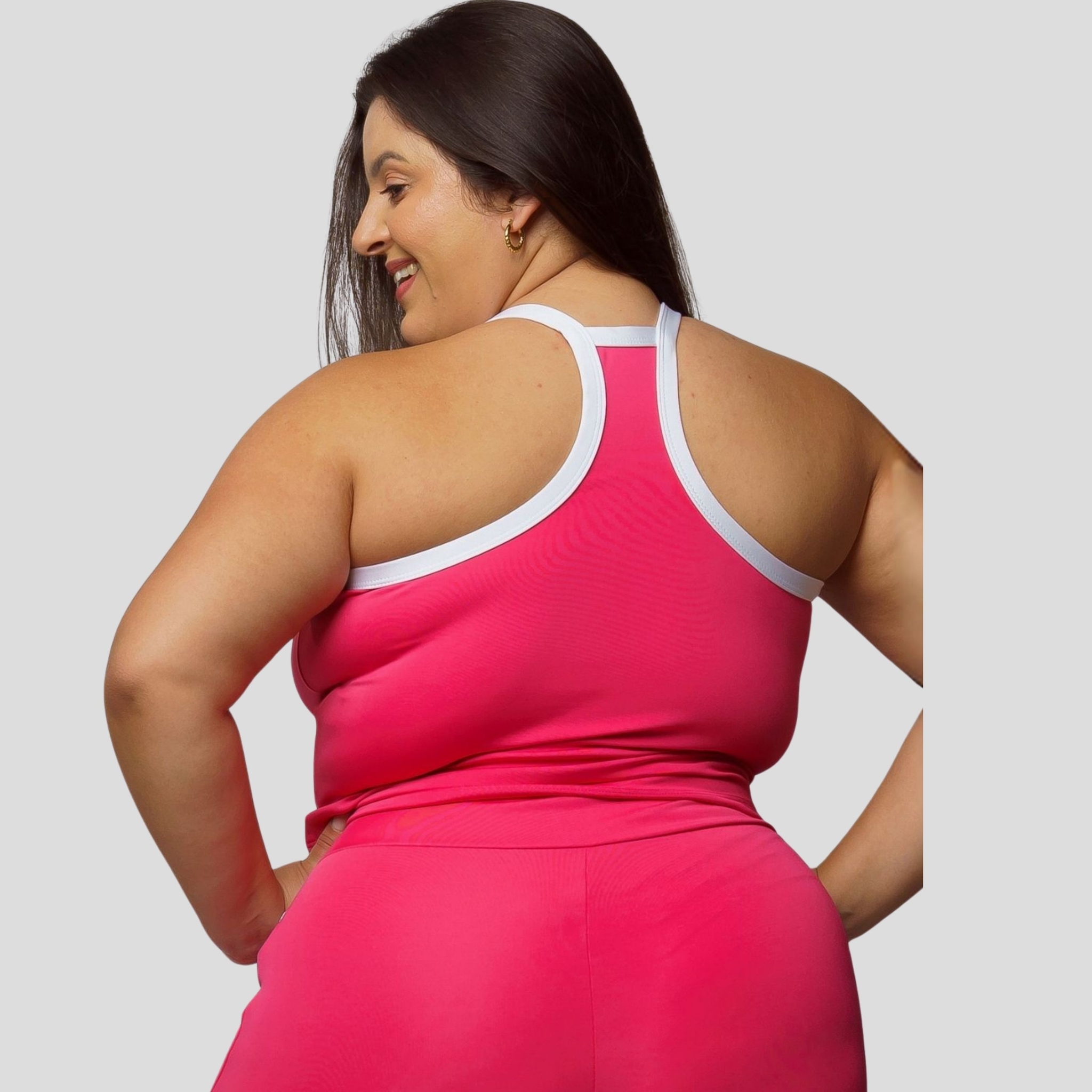 Cropped Top Fitness Plus Size Feminino