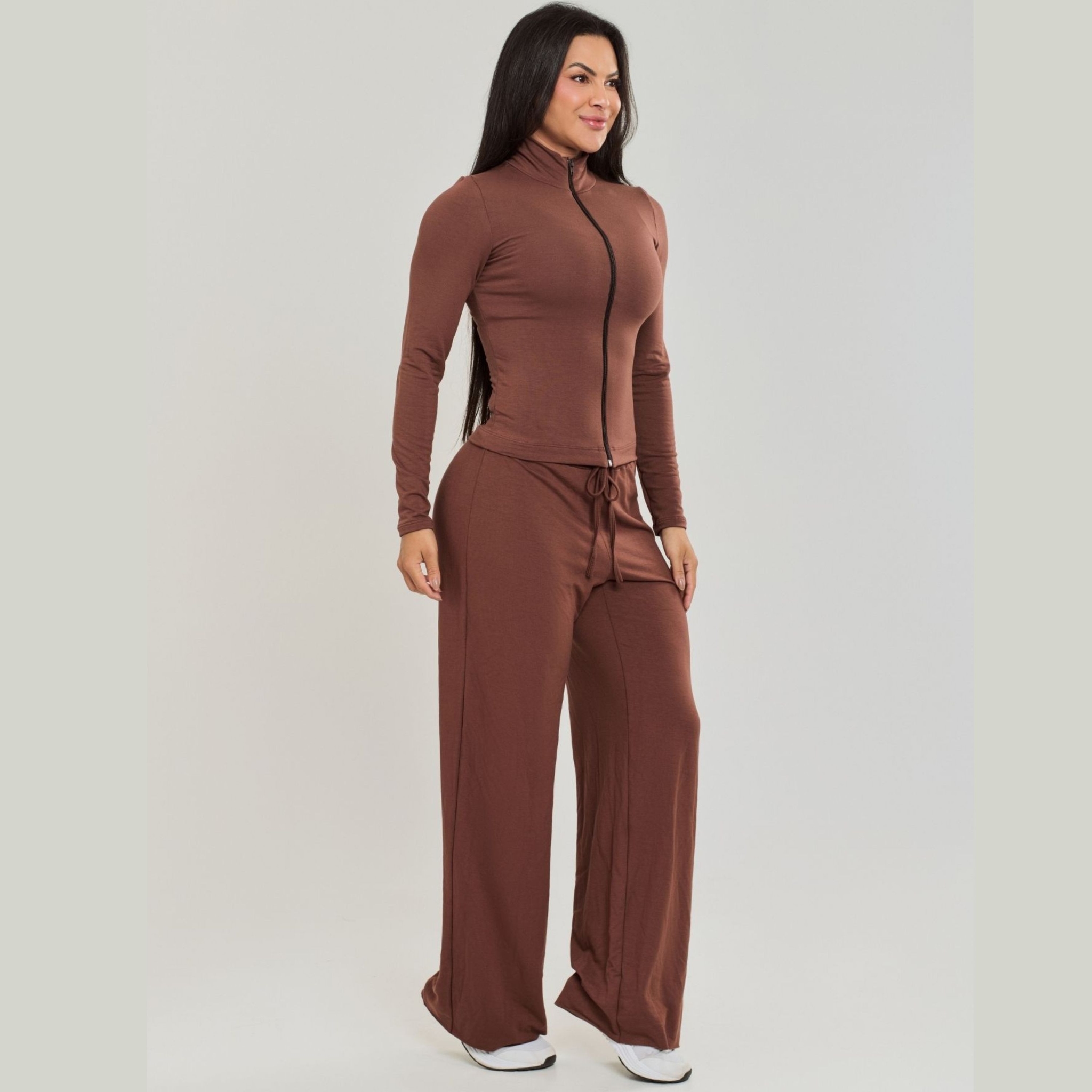 Casaco com Ziper Feminino