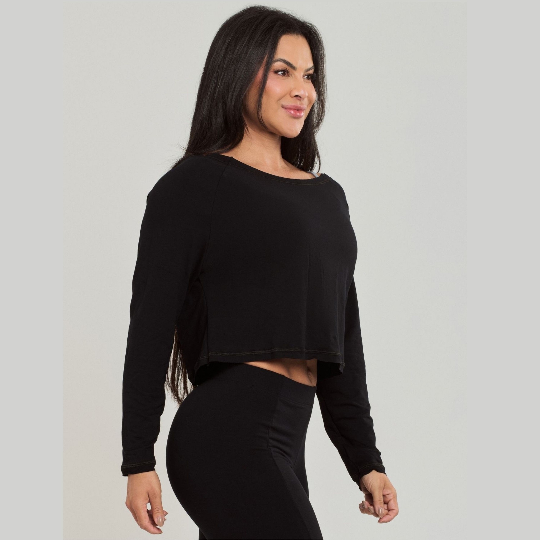 Blusa Manga Longa Feminina
