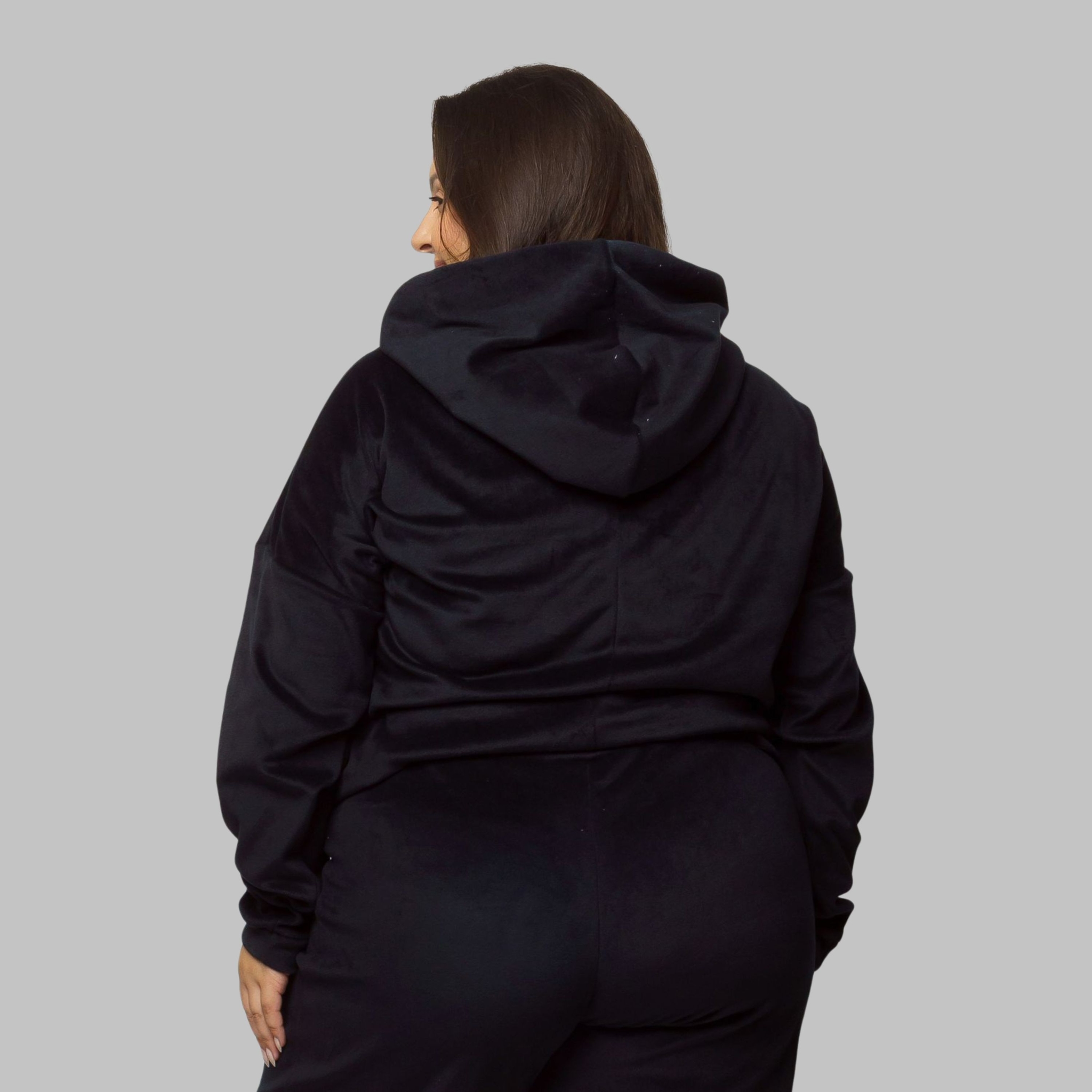 Casaco Plus Size Térmica De Plush Inverno Feminino