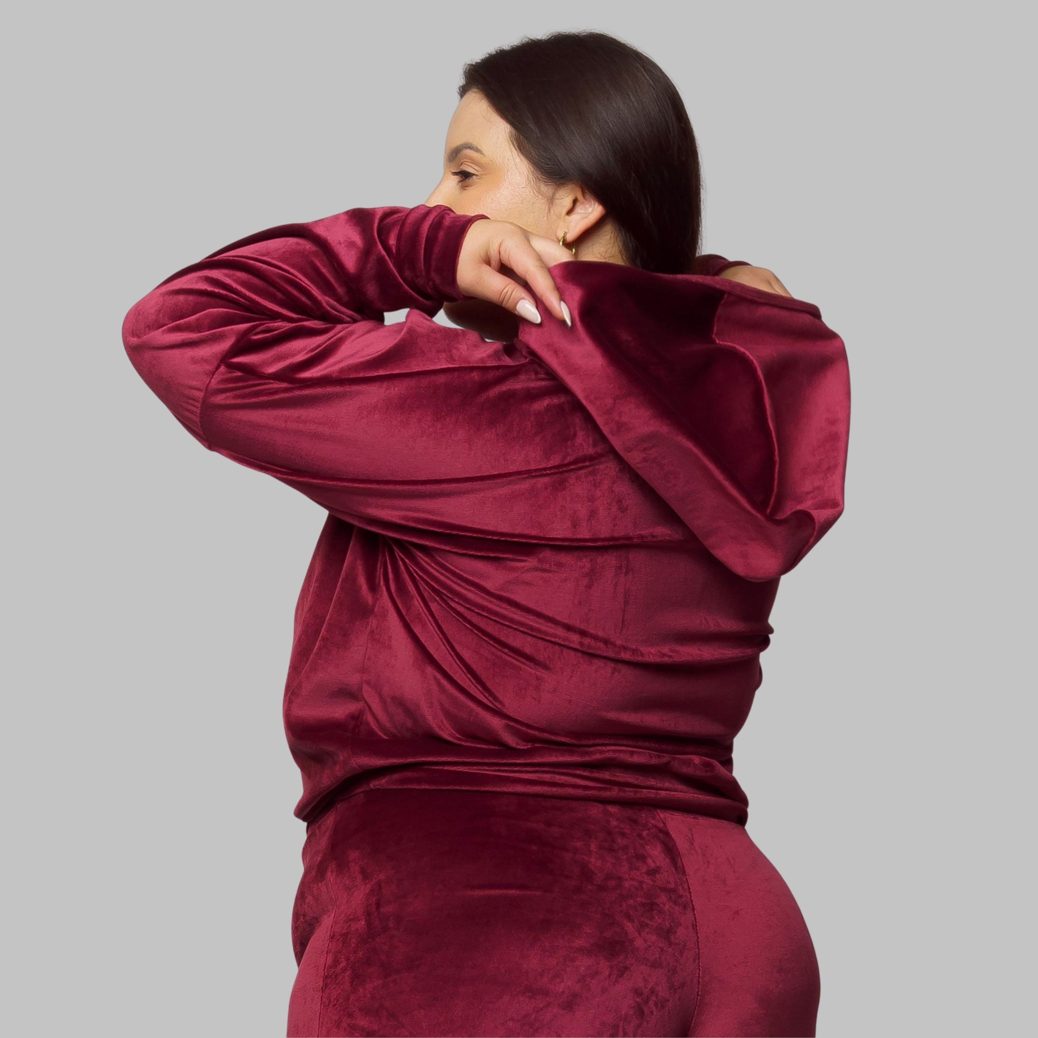 Casaco Plus Size Térmica De Plush Inverno Feminino