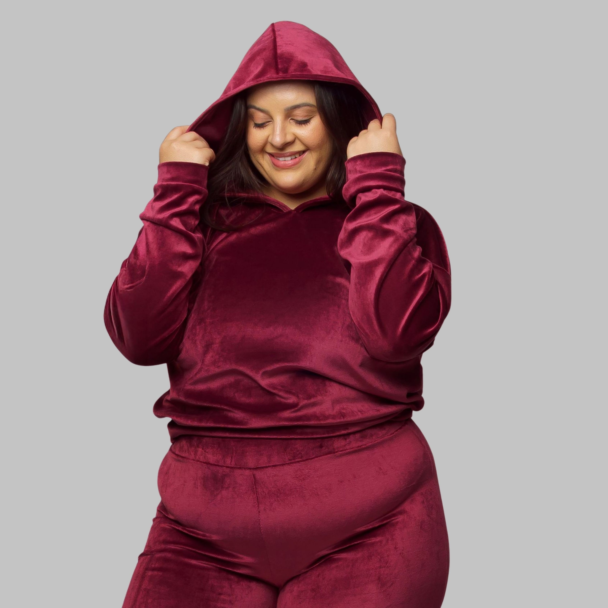 Casaco Plus Size Térmica De Plush Inverno Feminino