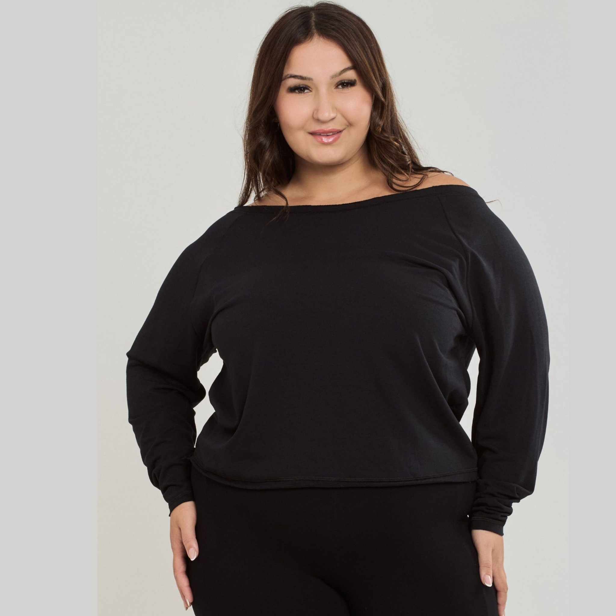 Blusa Manga Longa Feminina Plus Size
