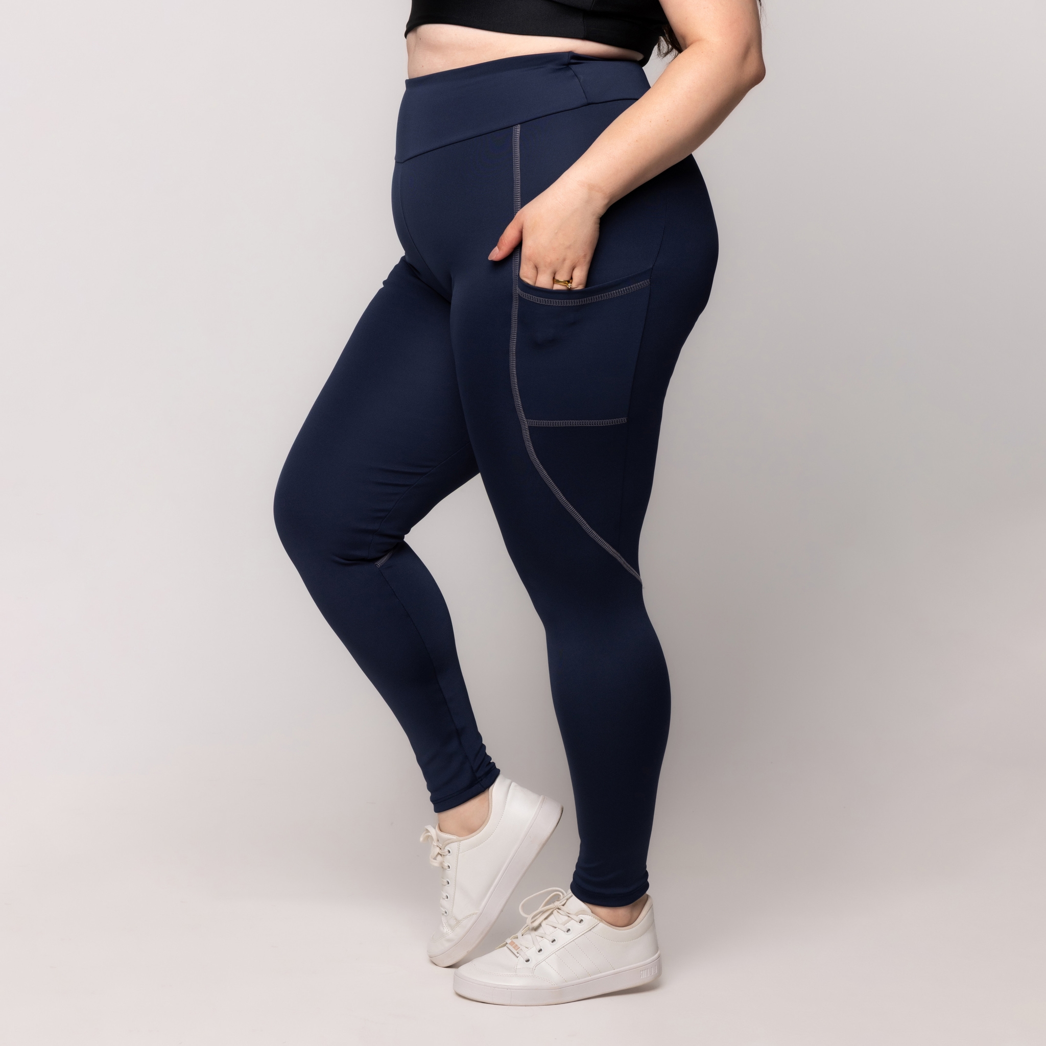 Calça Com Bolso Plus Size