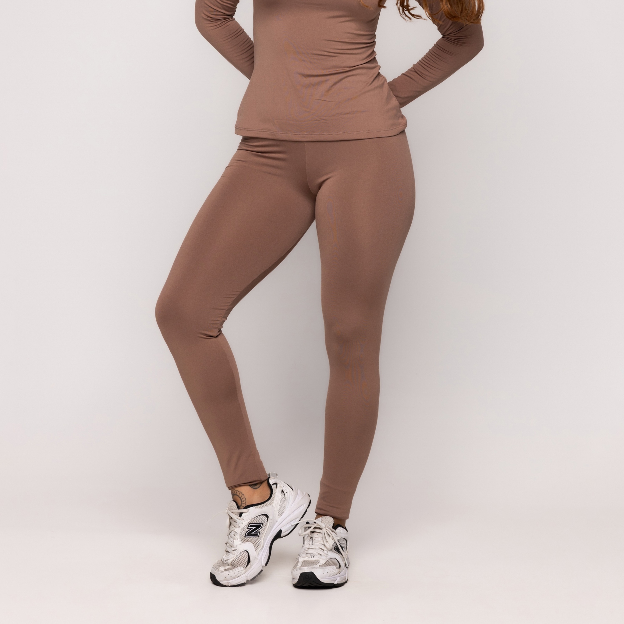 Calça Legging Flanelada Térmica Inverno - Marrom P Calça Legging Flanelada Térmica Inverno - Marrom P