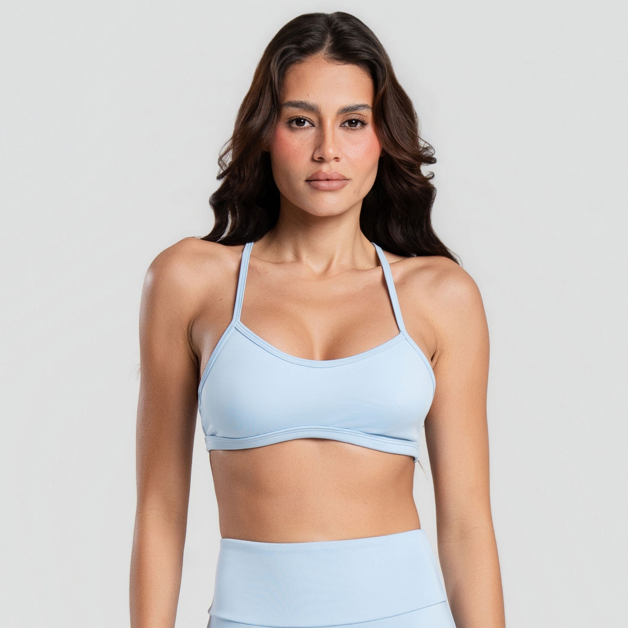 Top Fitness Feminino - Azul Bebê P Top Fitness Feminino - Azul Bebê P