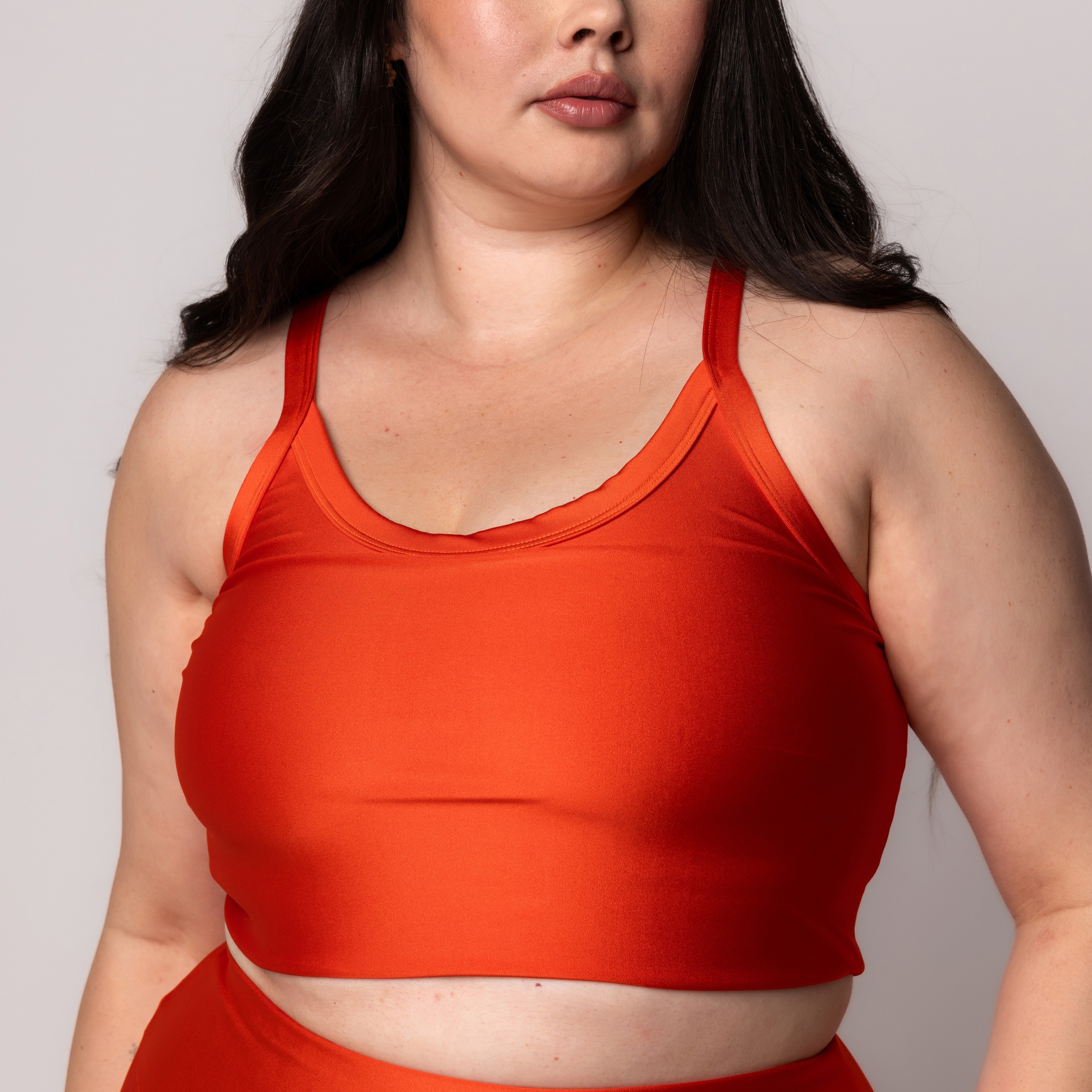 Top Brilhoso Feminino Fitness Plus size