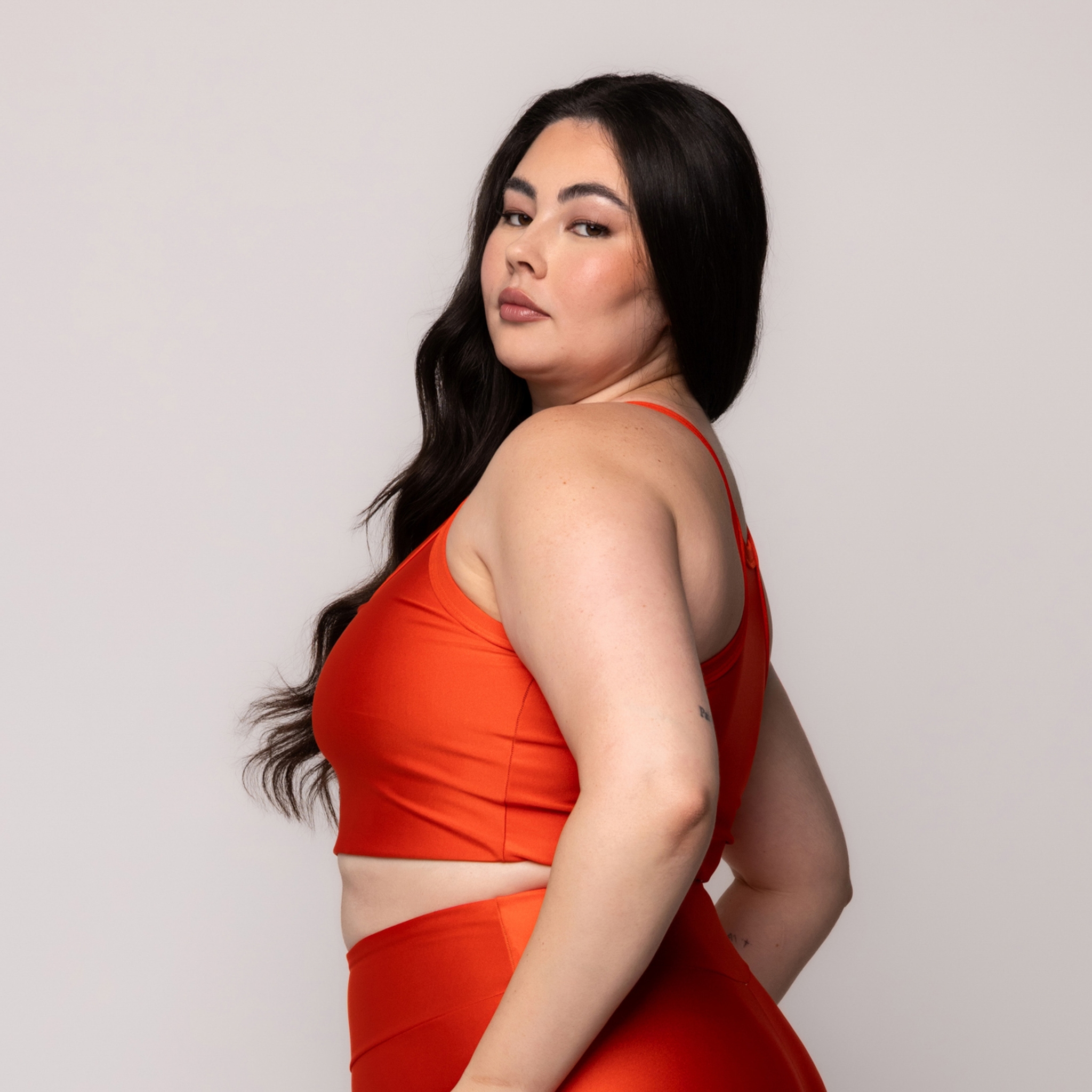 Top Brilhoso Feminino Fitness Plus size