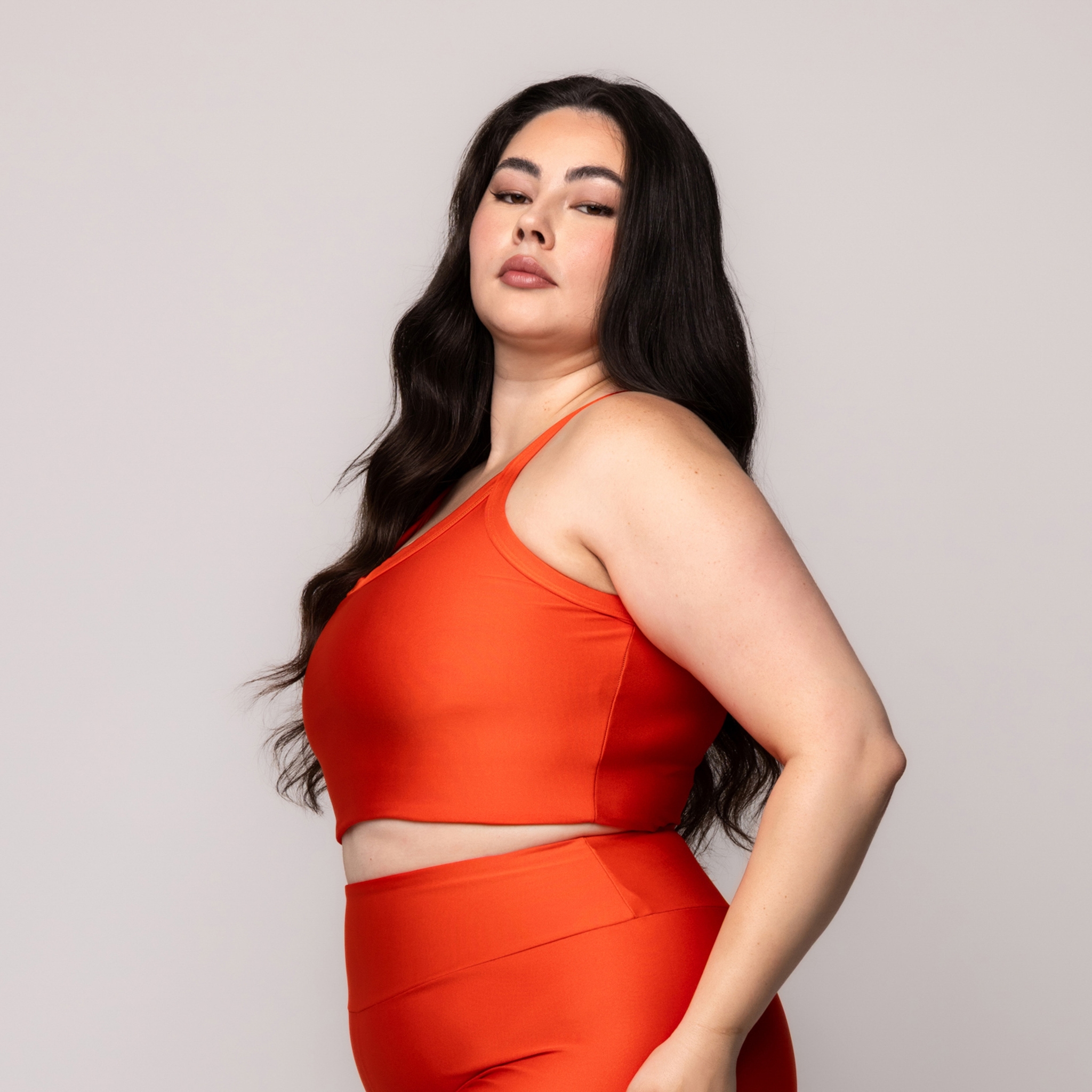Top Brilhoso Feminino Fitness Plus size
