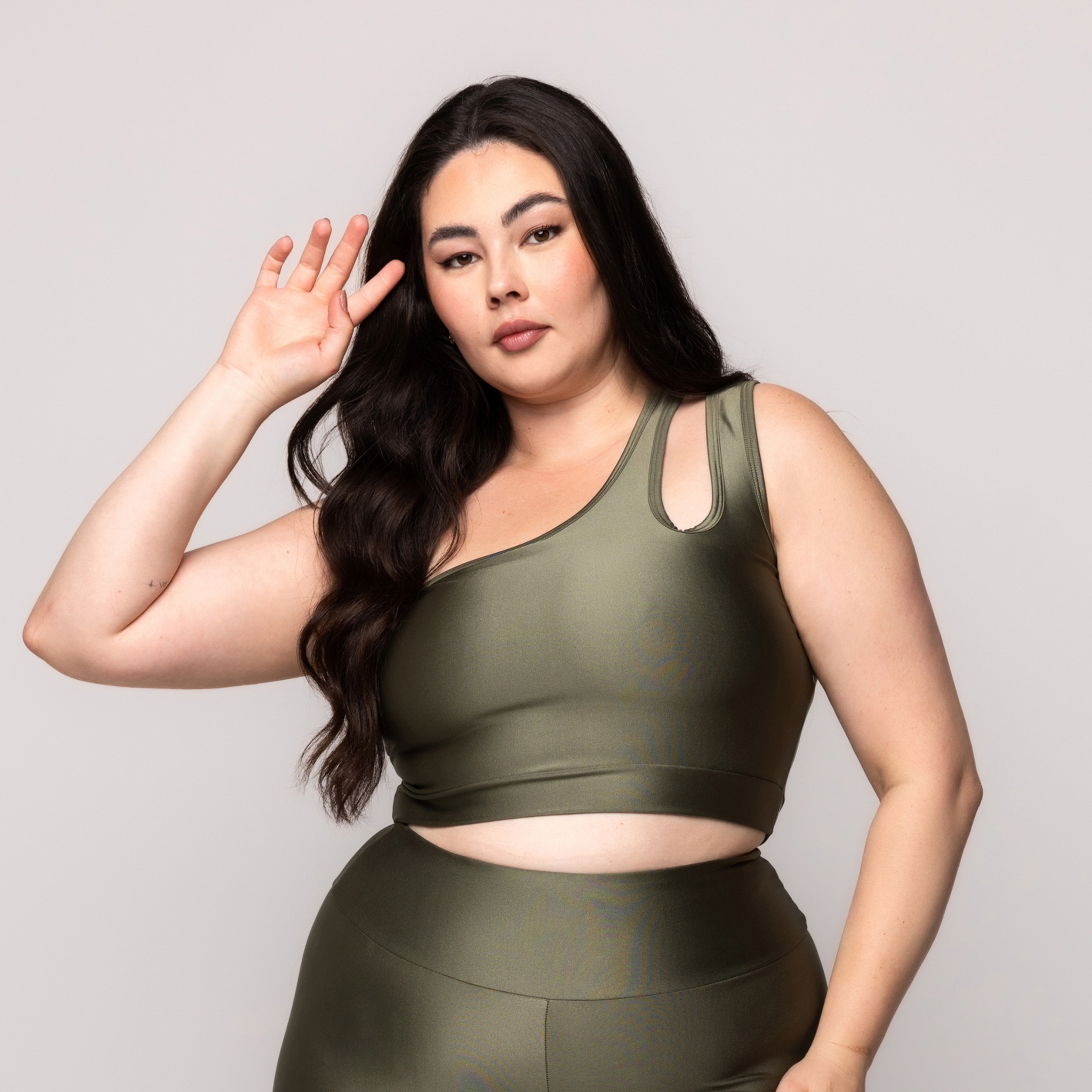 Top Fitness Sem Bojo Brilhoso - Verde 46 Top Fitness Sem Bojo Brilhoso - Verde 46