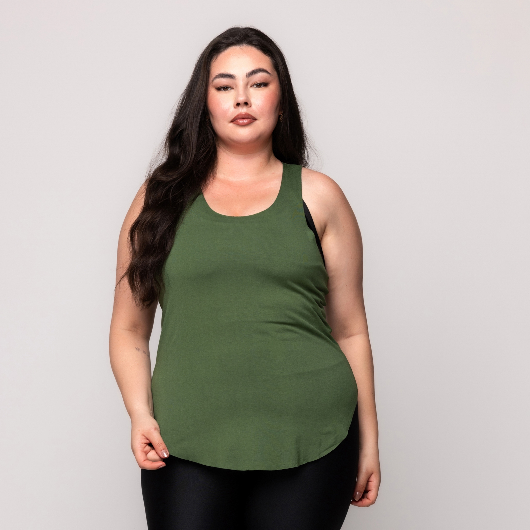 Regata Tapa BumBum Plus Size - Verde 46 Regata Tapa BumBum Plus Size - Verde 46