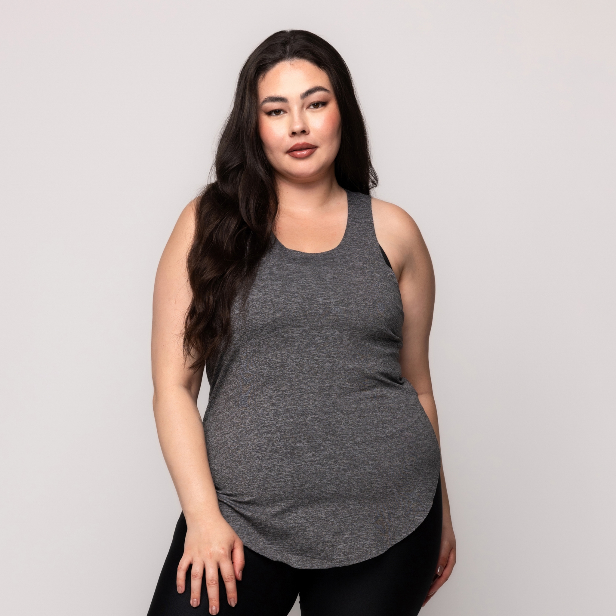 Regata Tapa BumBum Plus Size - Chumbo 46 Regata Tapa BumBum Plus Size - Chumbo 46
