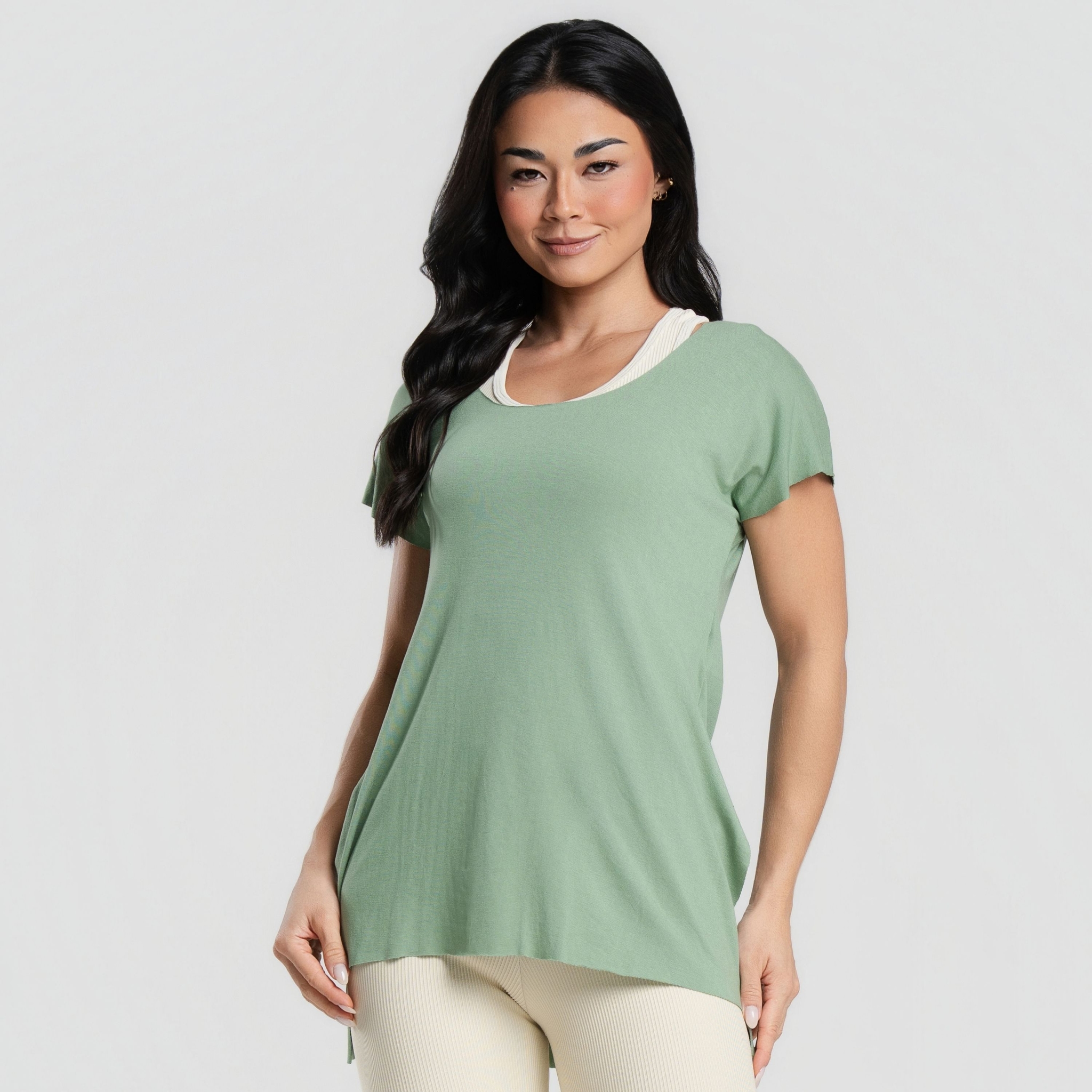 Blusa Tapa BumBum Fitness - Verde P Blusa Tapa BumBum Fitness - Verde P