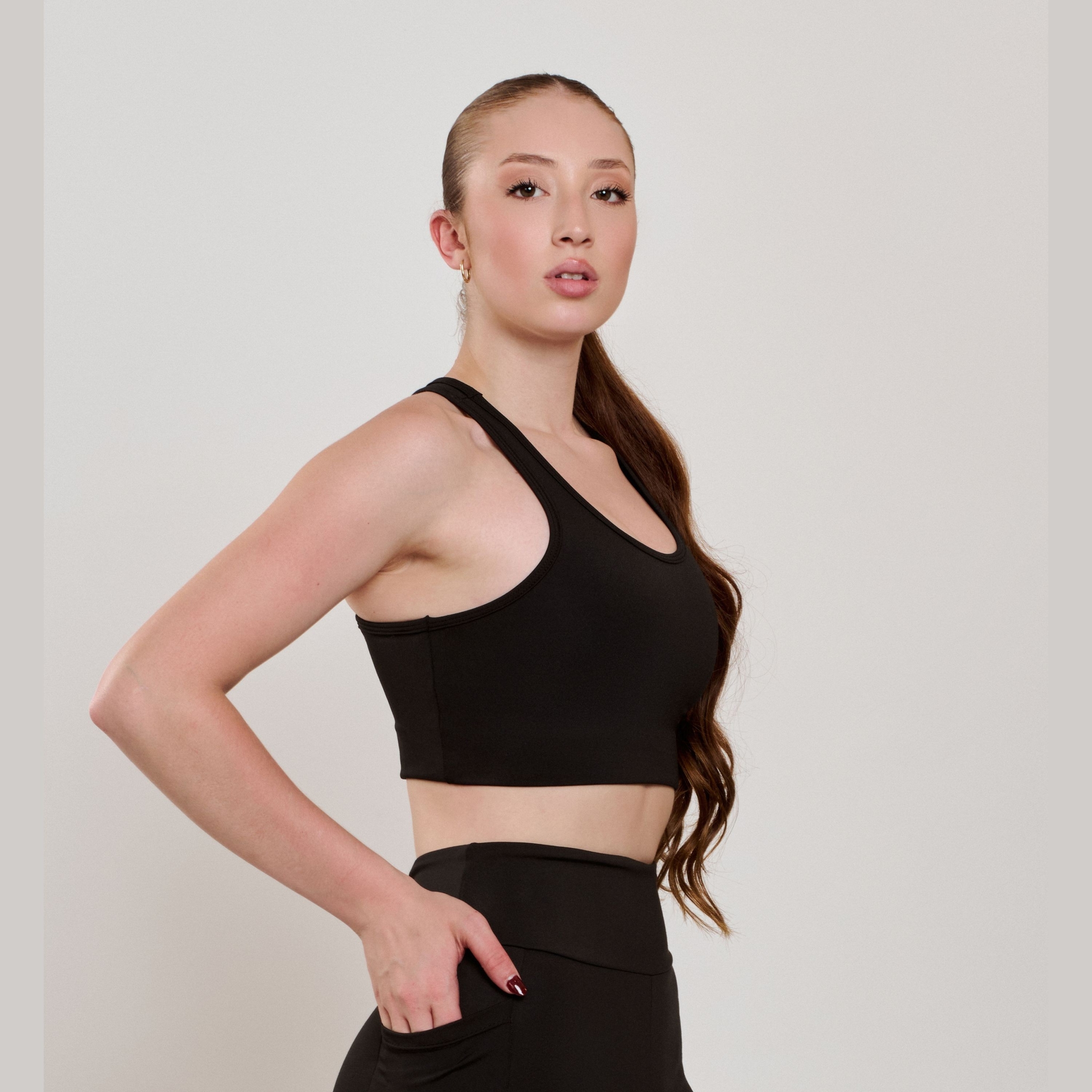 Top c/bojo Nadador Basic Preto