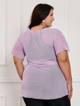 Blusa de tule Plus Size